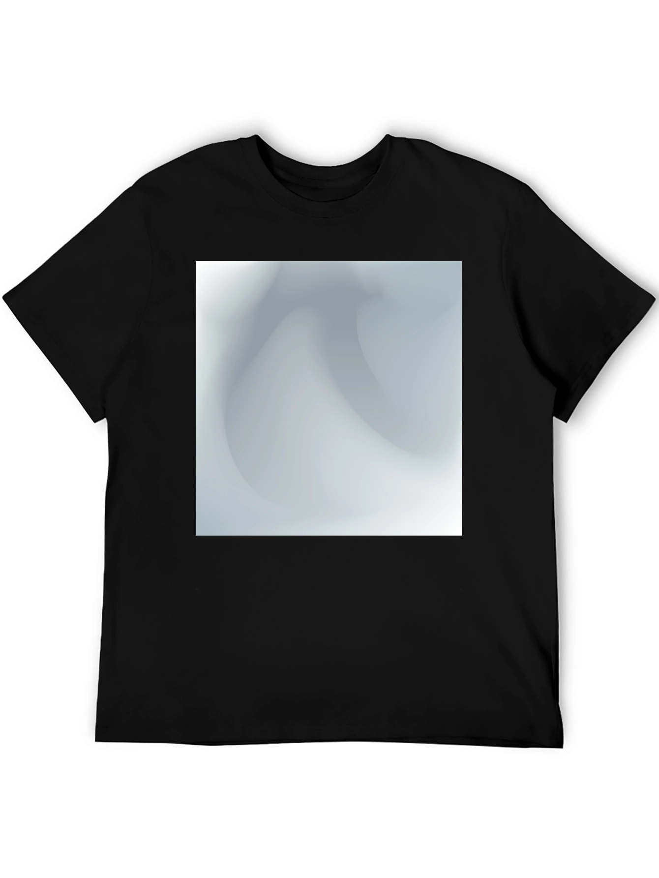Stylish Black Tee with Abstract Graphic Design