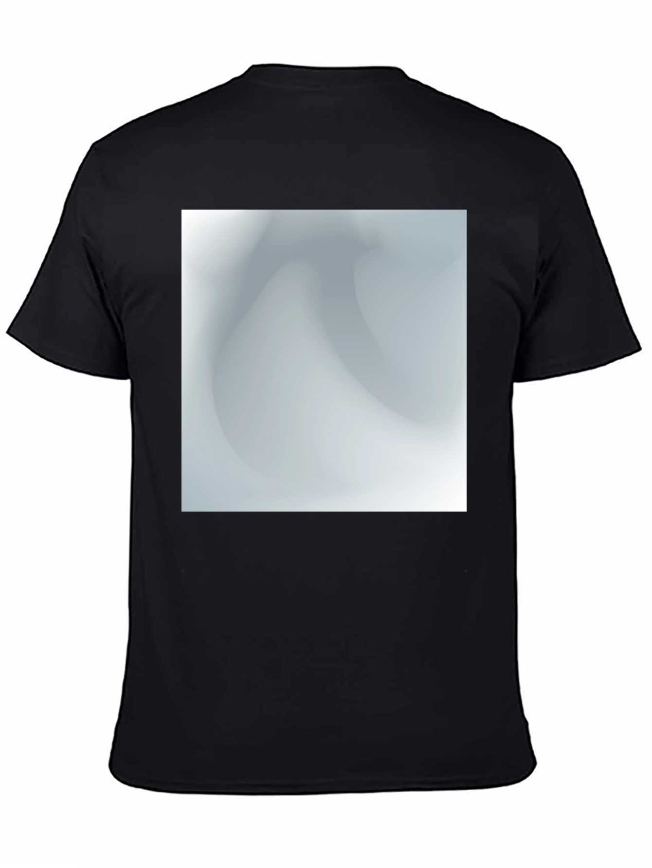Stylish Black Tee with Abstract Graphic Design