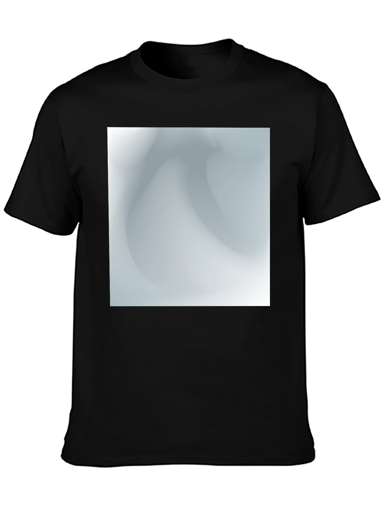 Stylish Black Tee with Abstract Graphic Design