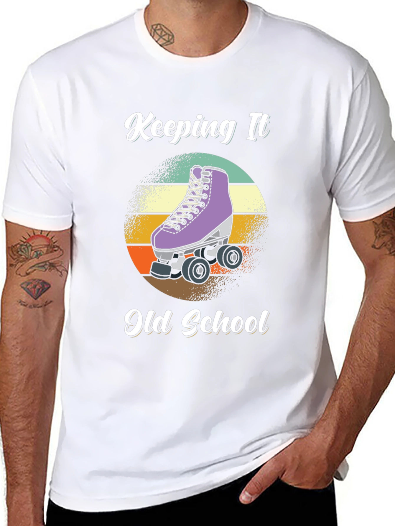 Keeping It Old School Roller Skate T-Shirt