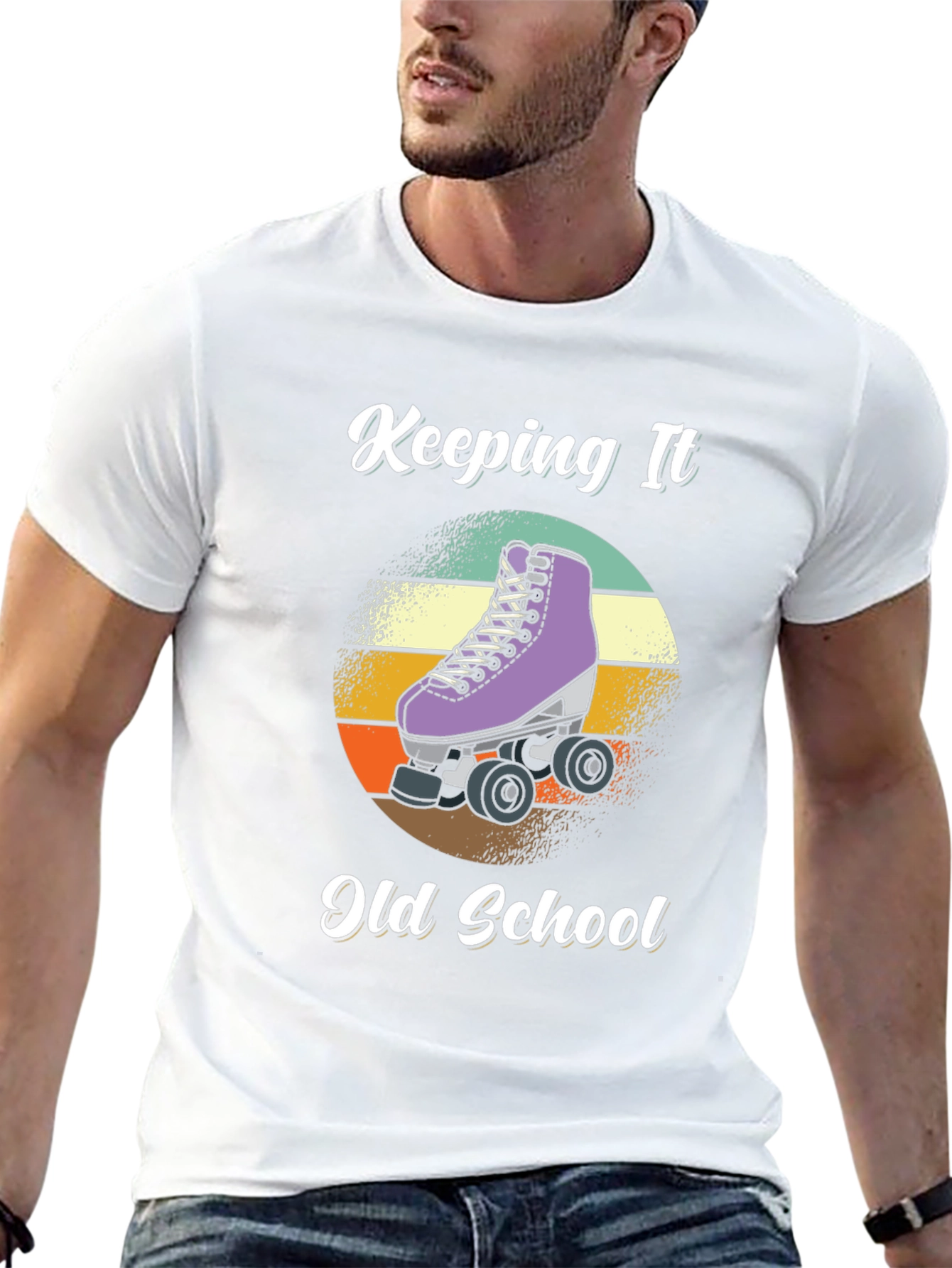 Keeping It Old School Roller Skate T-Shirt