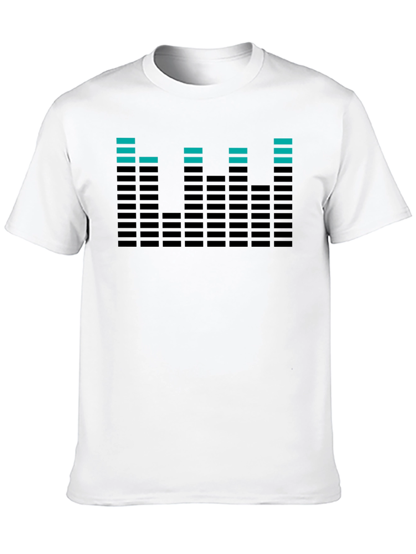 Cool Equalizer Graphic Tee - Black Cotton T-Shirt