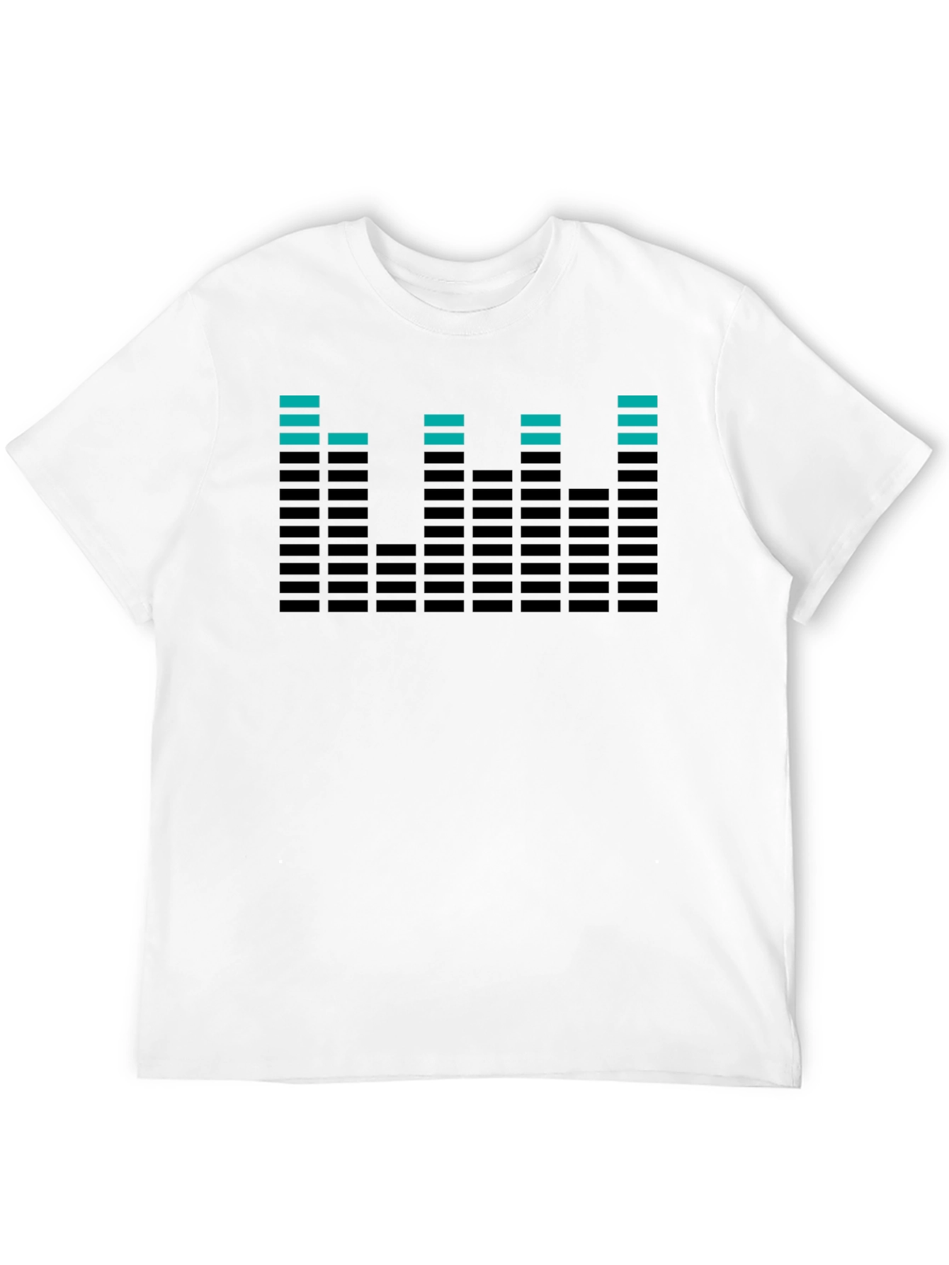 Cool Equalizer Graphic Tee - Black Cotton T-Shirt