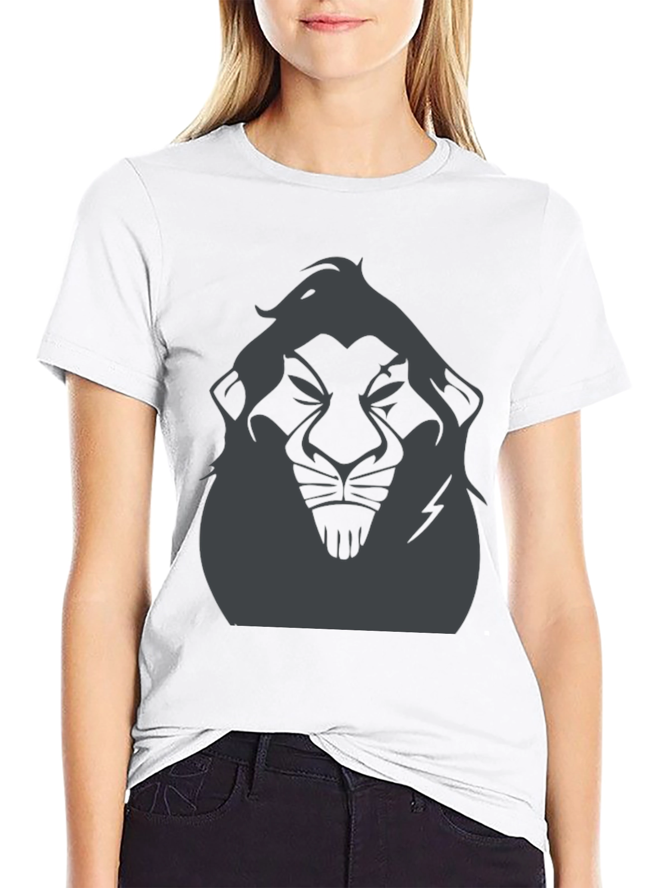 Lion Scar Graphic T-Shirt - Mens Black Tee