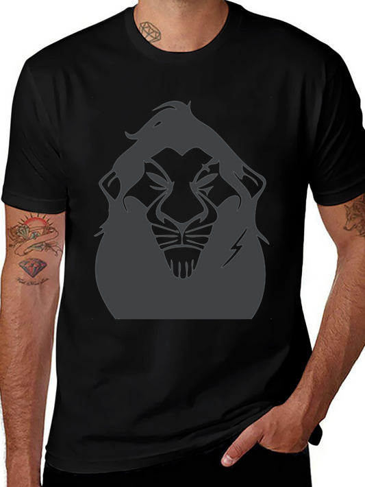 Lion Scar Graphic T-Shirt - Mens Black Tee