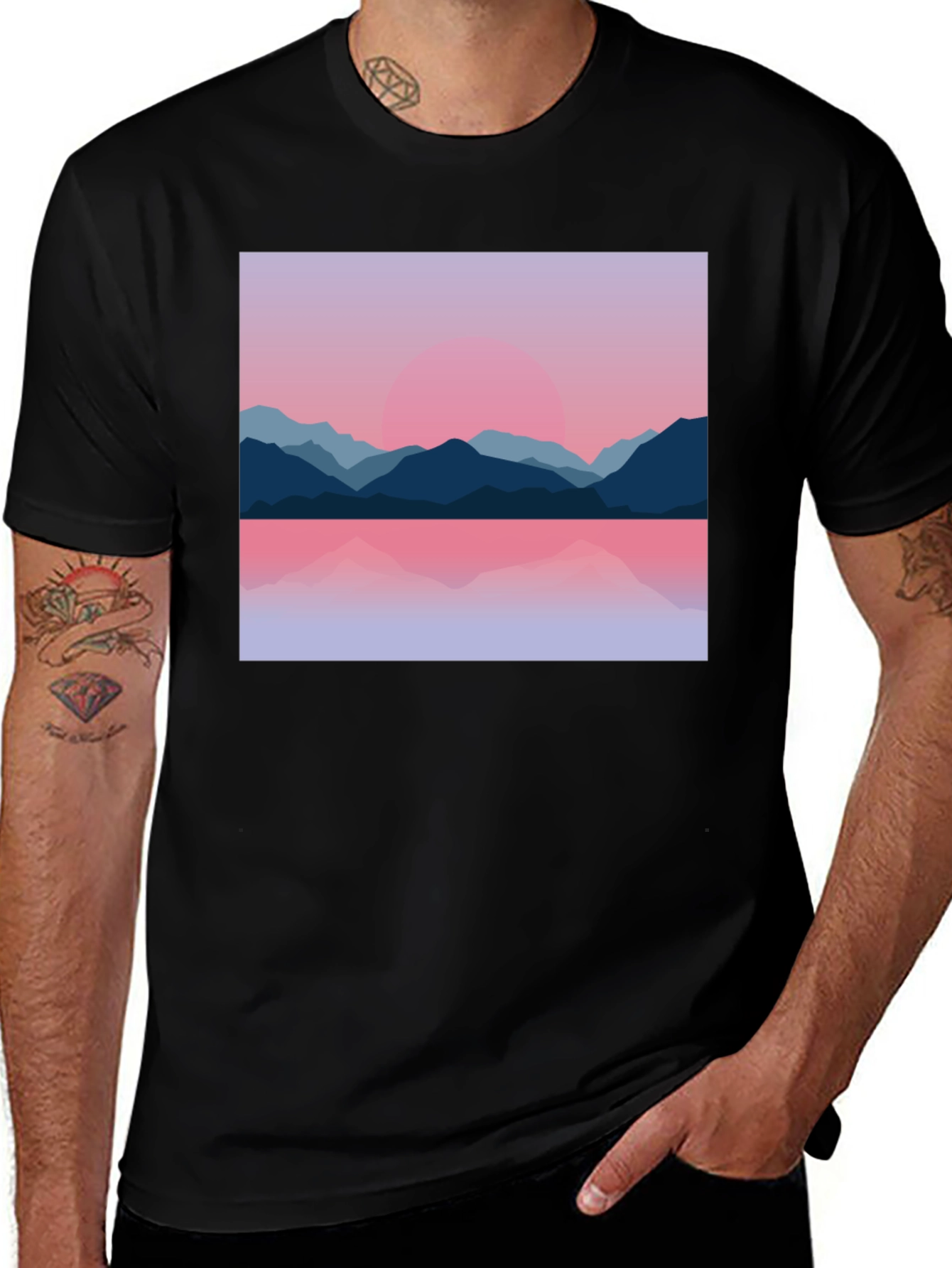 Sunset Mountain Graphic Tee