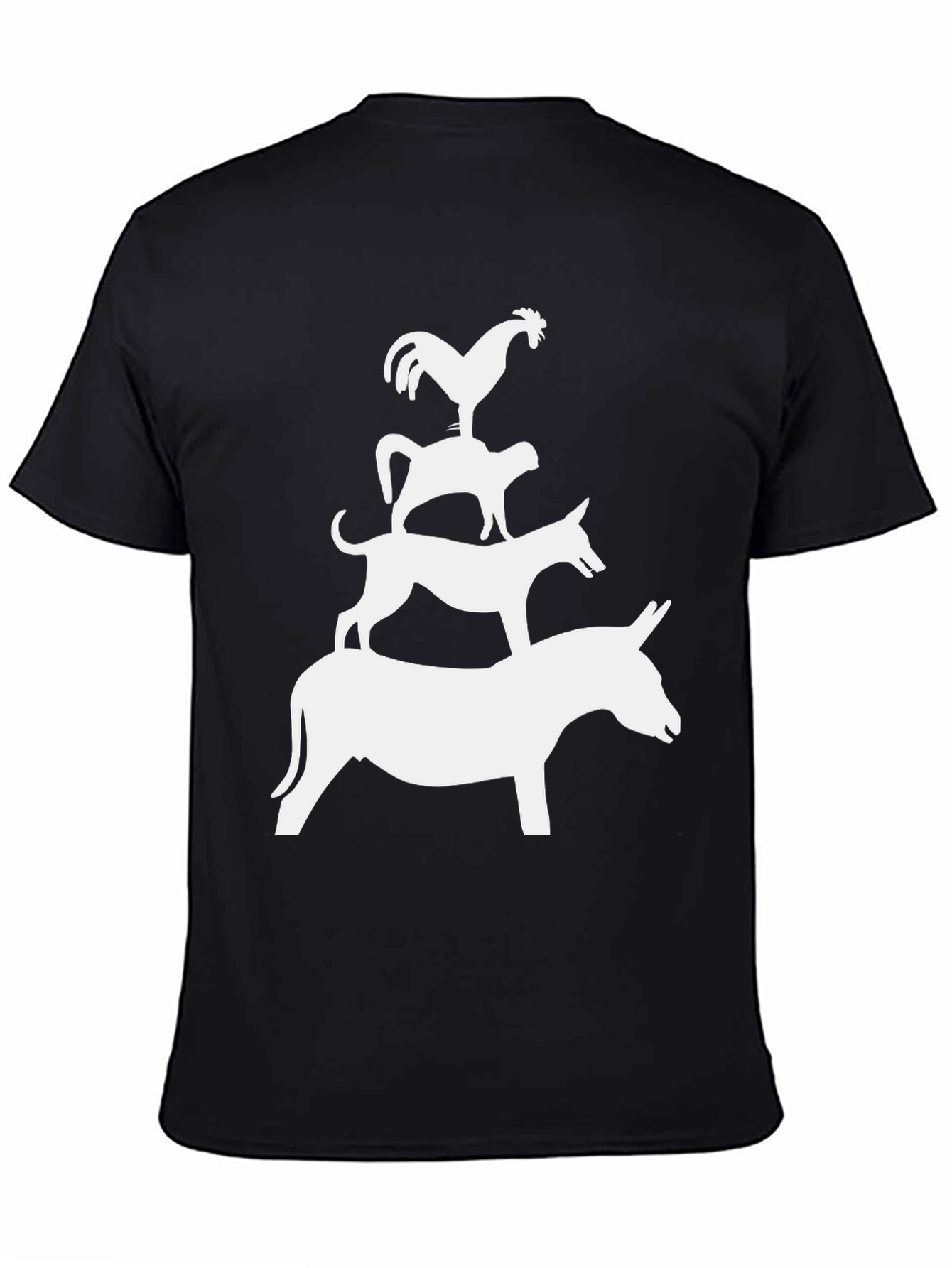 Animal Stack Black T-Shirt