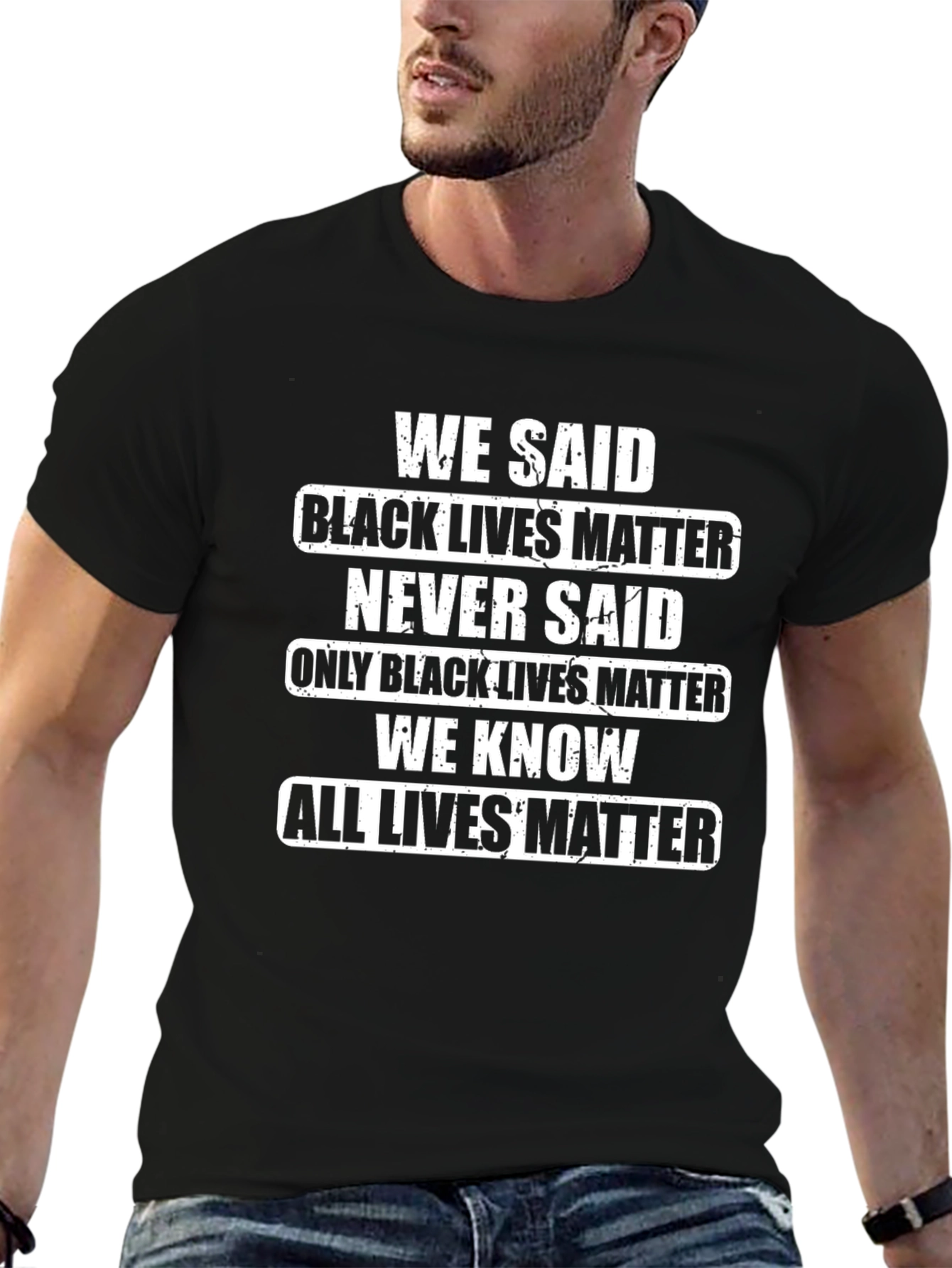 Statement T-Shirt - Black Lives Matter All Lives Matter