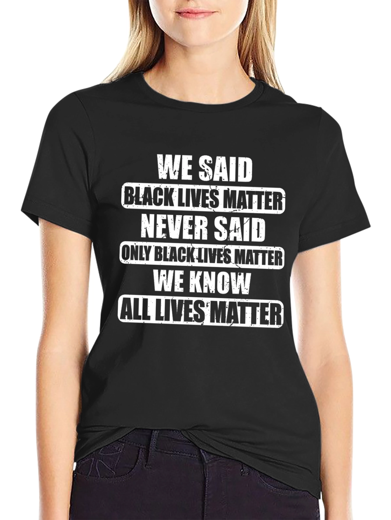 Statement T-Shirt - Black Lives Matter All Lives Matter