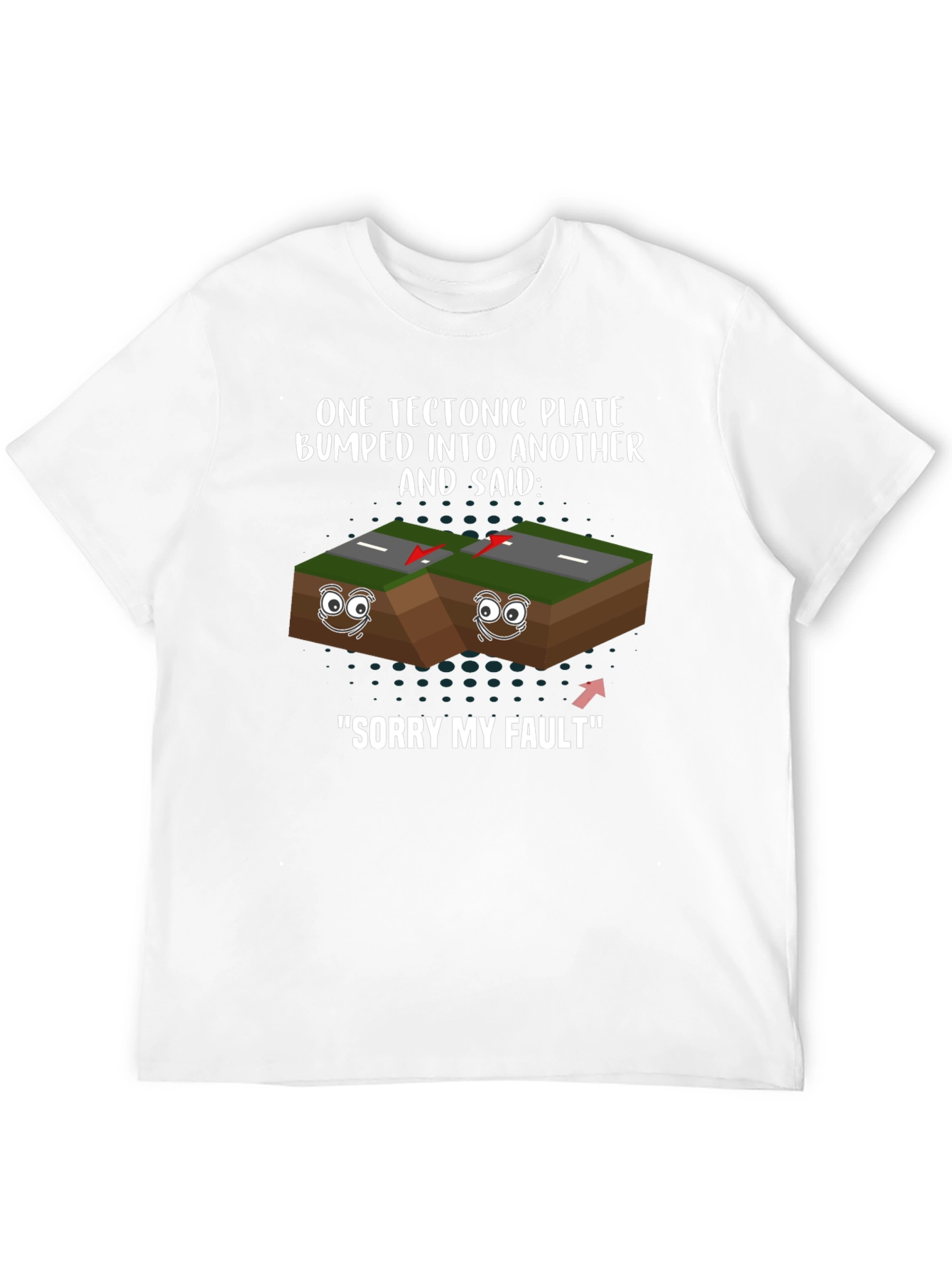 Funny Tectonic Plate Geology Humor Graphic T-Shirt