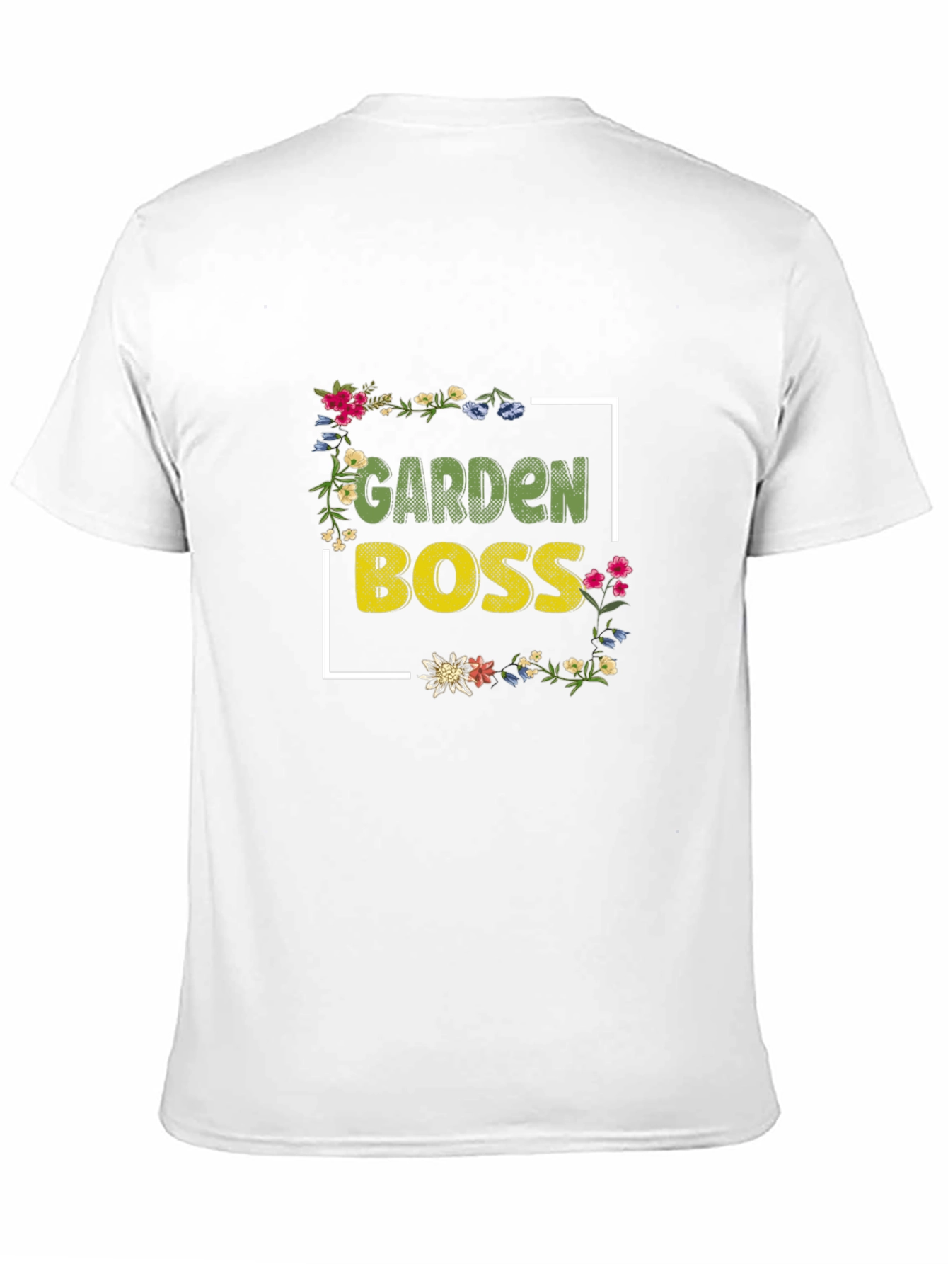 Garden Boss Floral T-Shirt - Black Cotton Tee