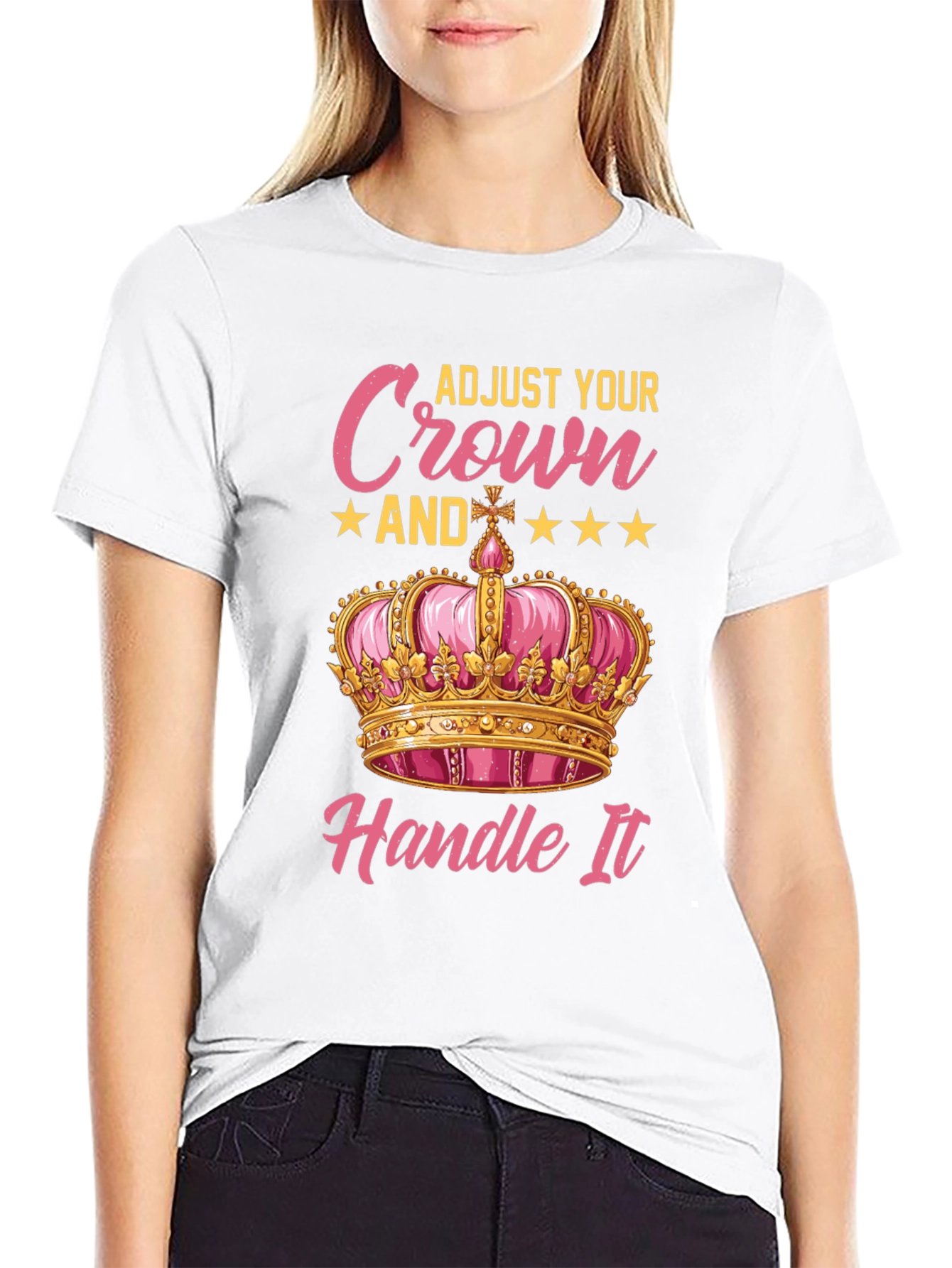 Adjust Your Crown Womens T-Shirt