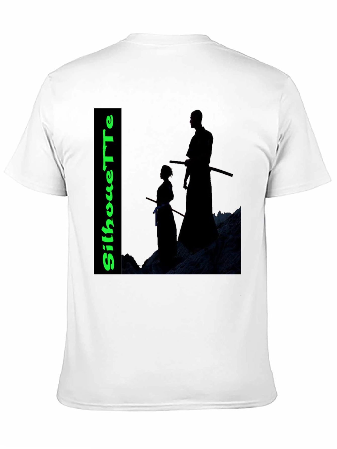 Silhouette Tee: Samurai Training Black T-Shirt