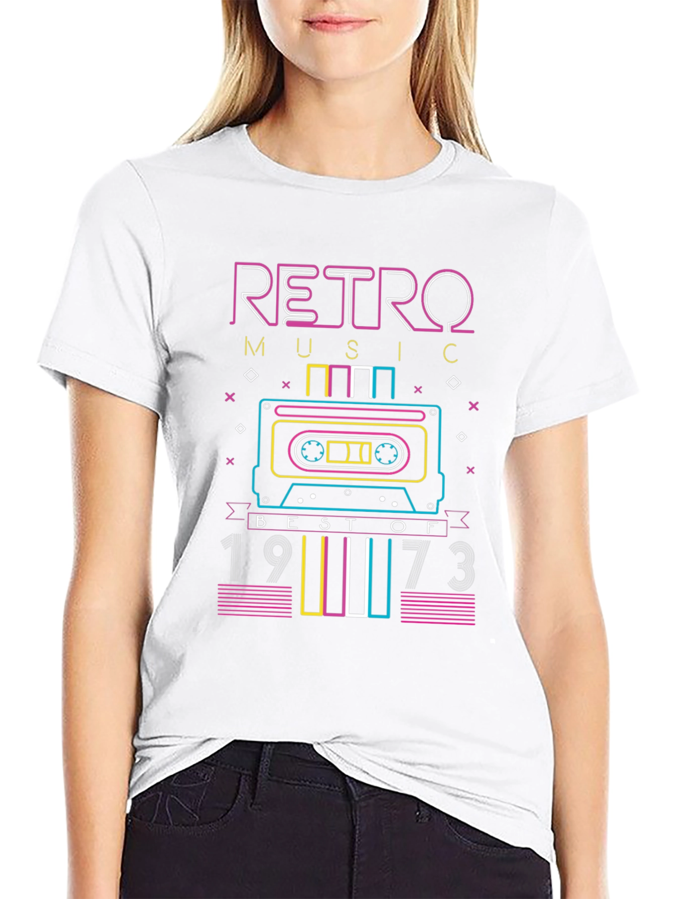 Retro Music 1973 Cassette Graphic T-Shirt