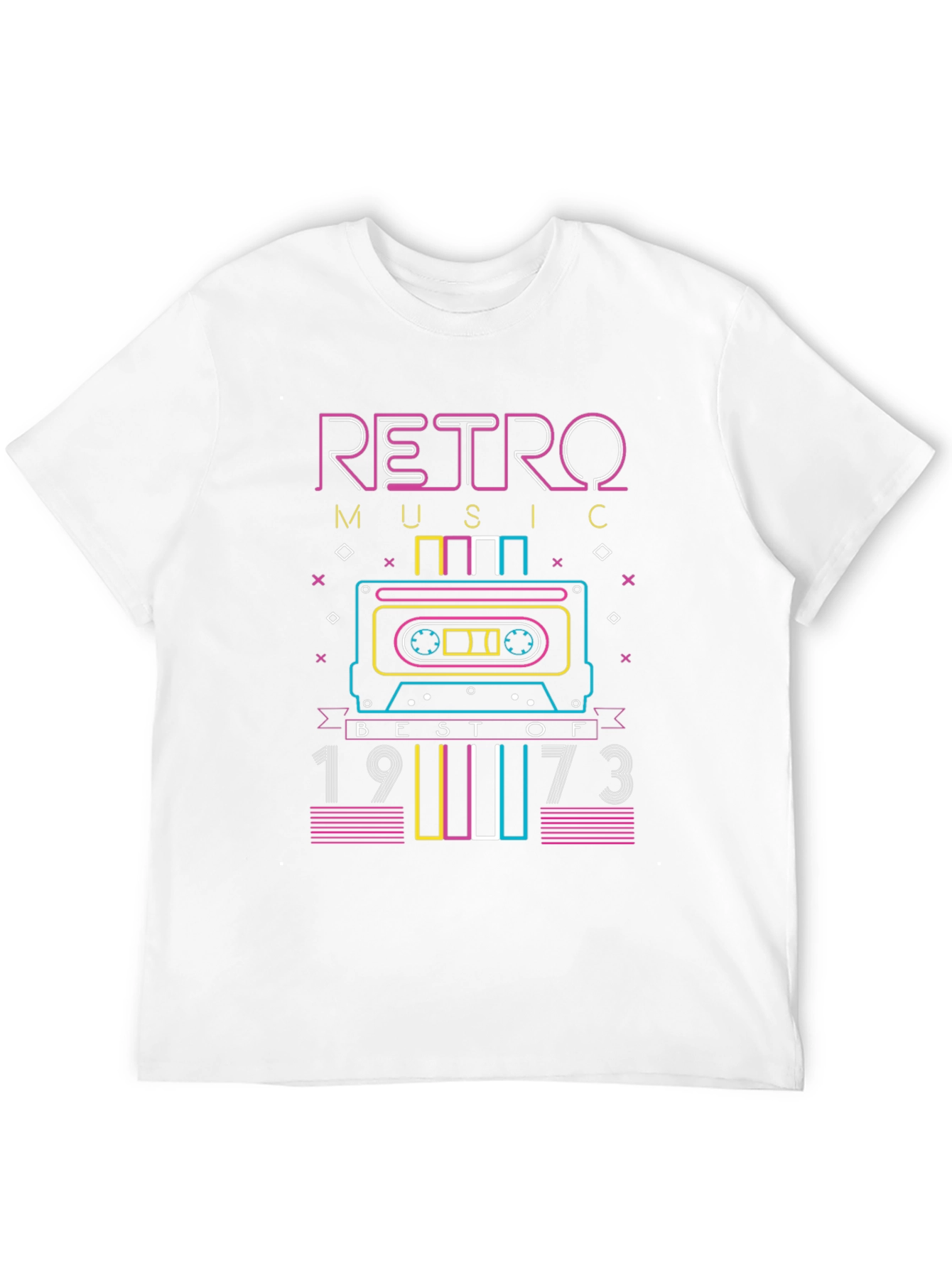 Retro Music 1973 Cassette Graphic T-Shirt