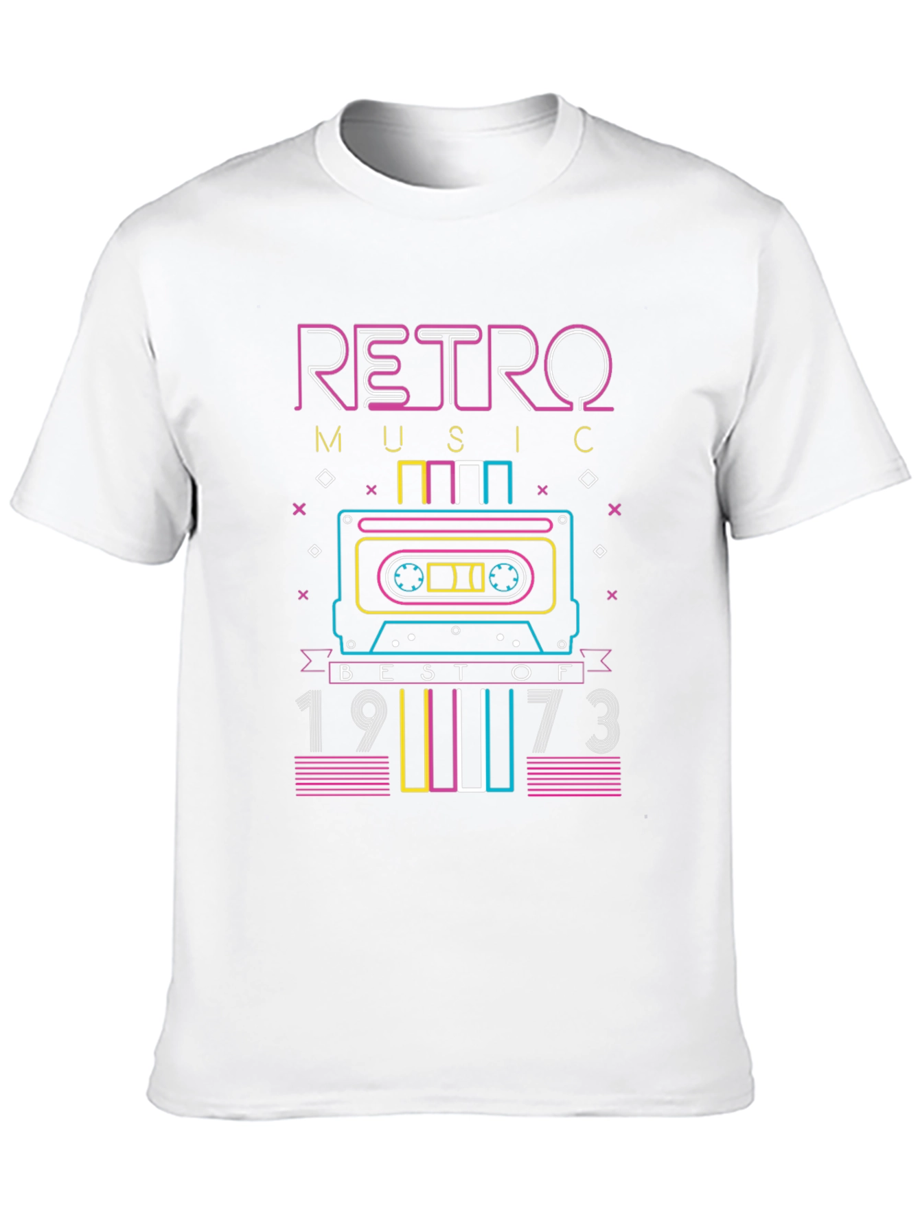 Retro Music 1973 Cassette Graphic T-Shirt