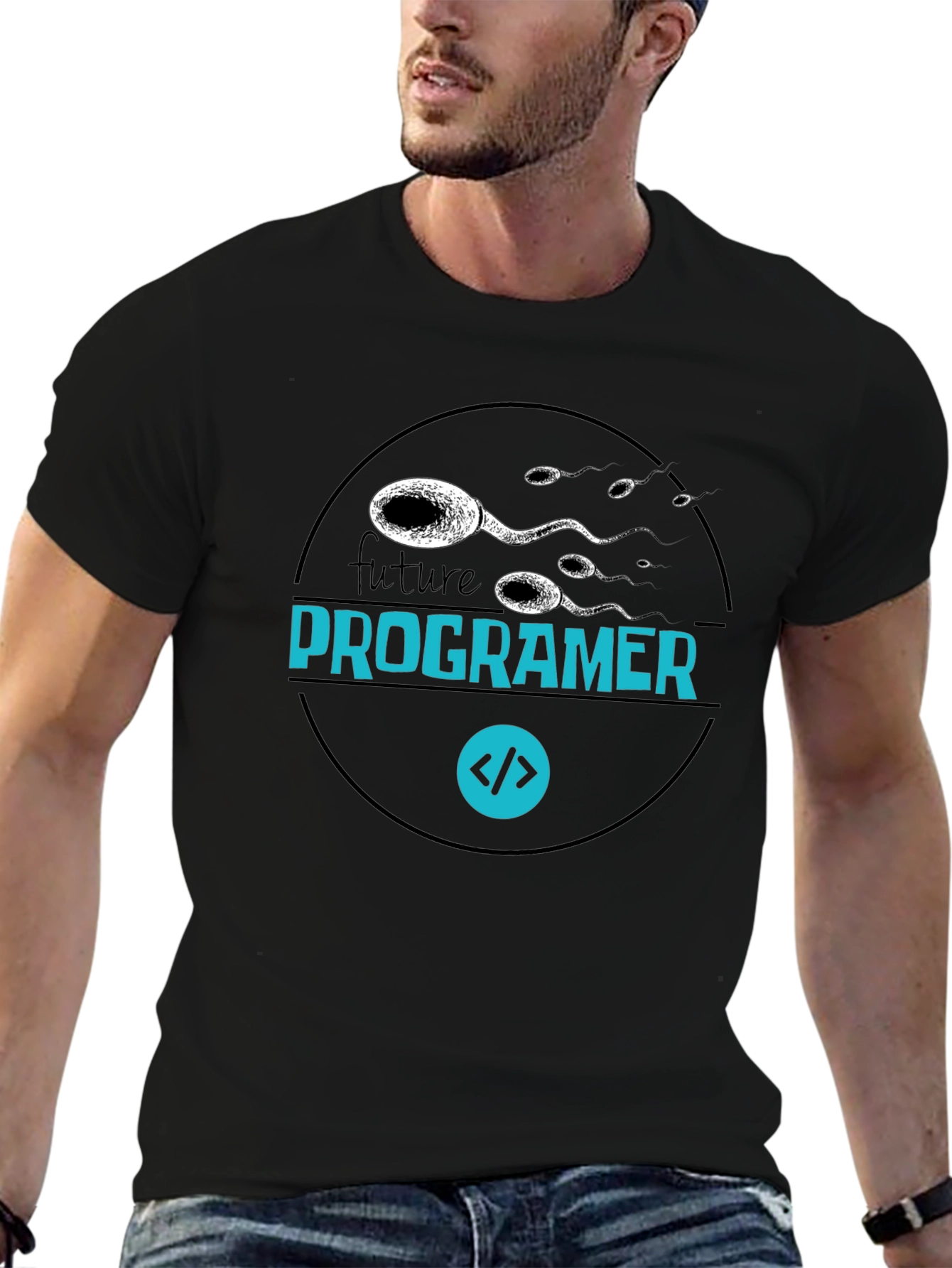 Future Programmer Black T-Shirt - Code Design