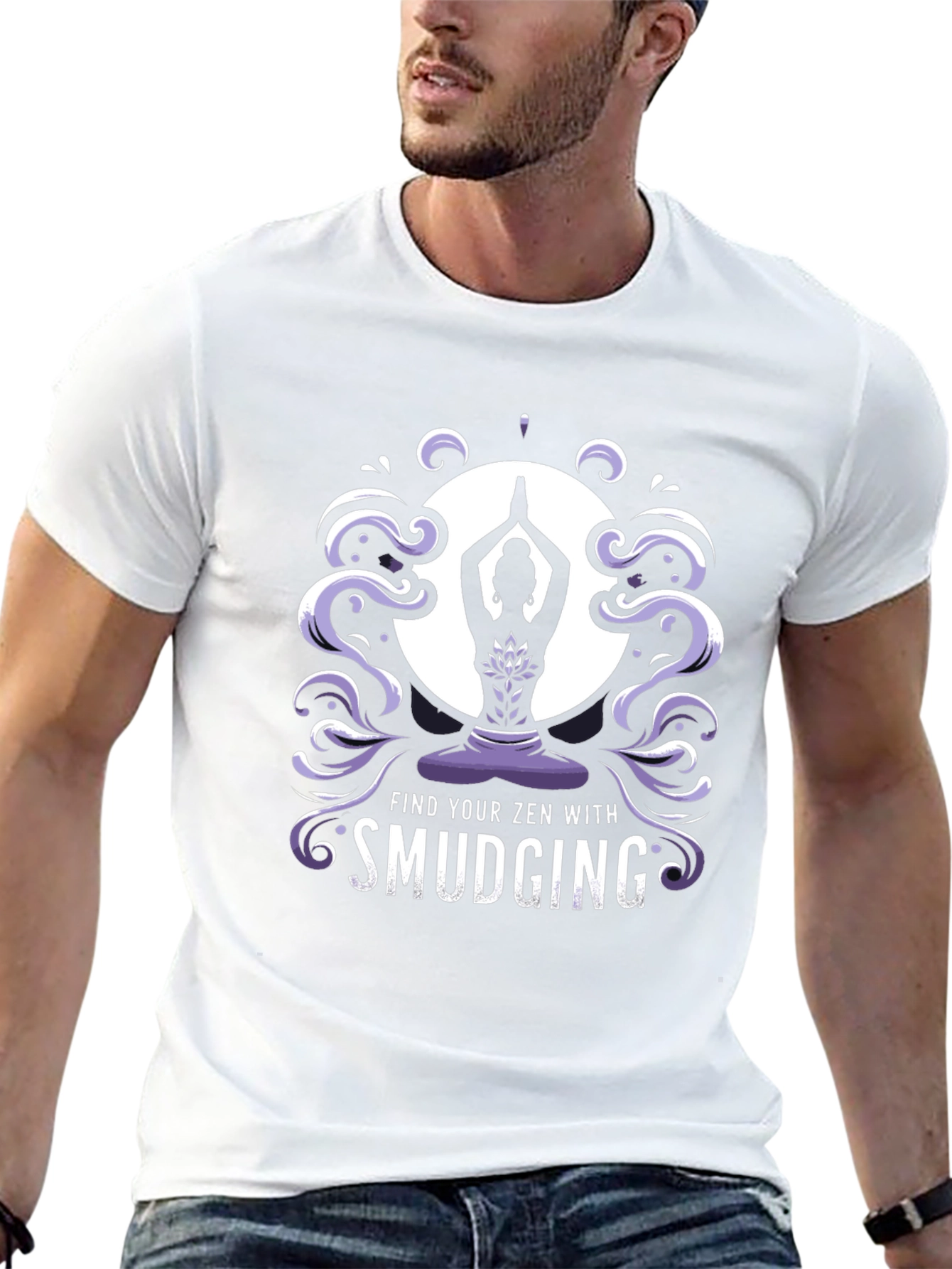 Zen Smudging Graphic Tee - Find Your Inner Peace
