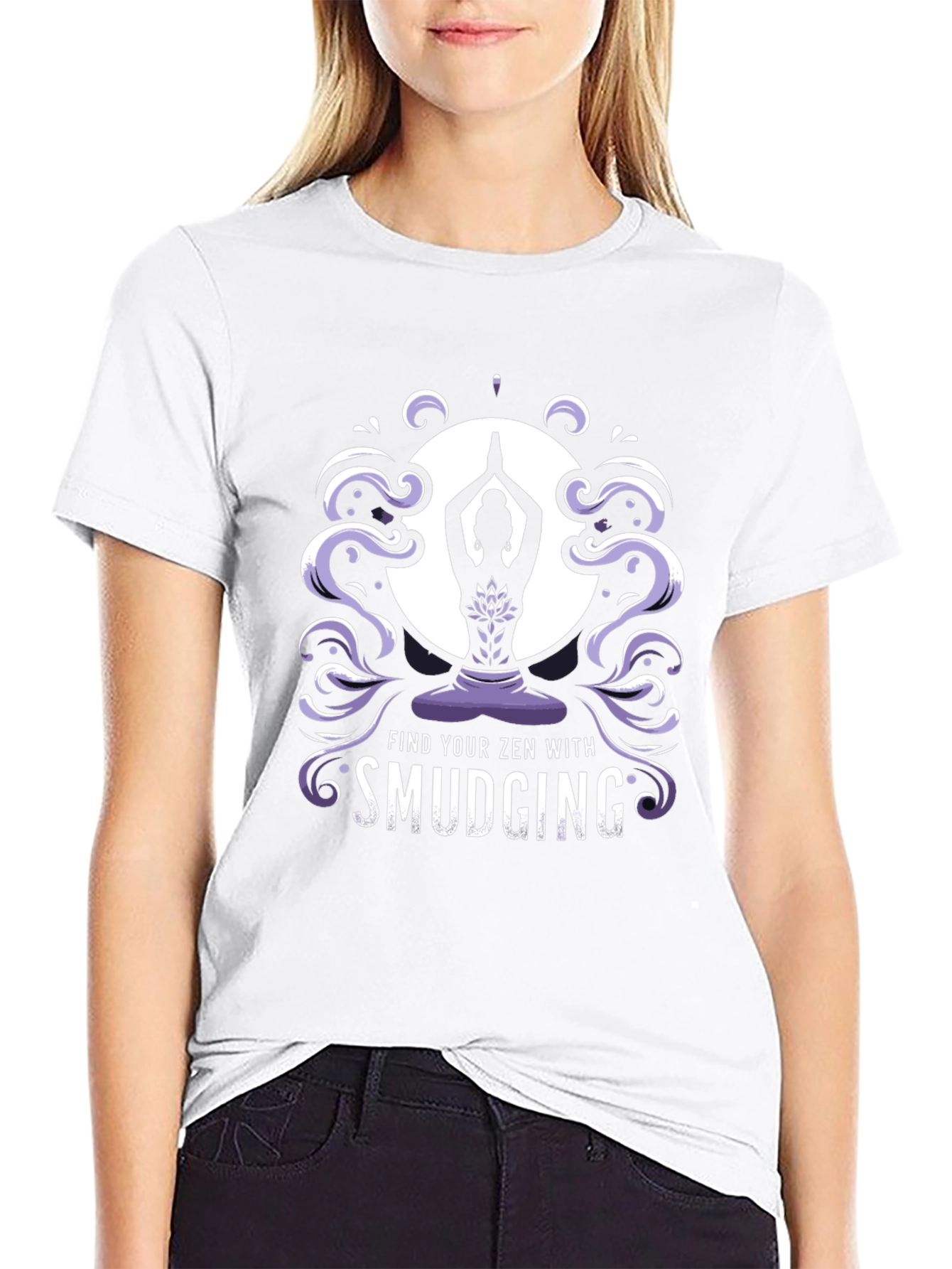 Zen Smudging Graphic Tee - Find Your Inner Peace