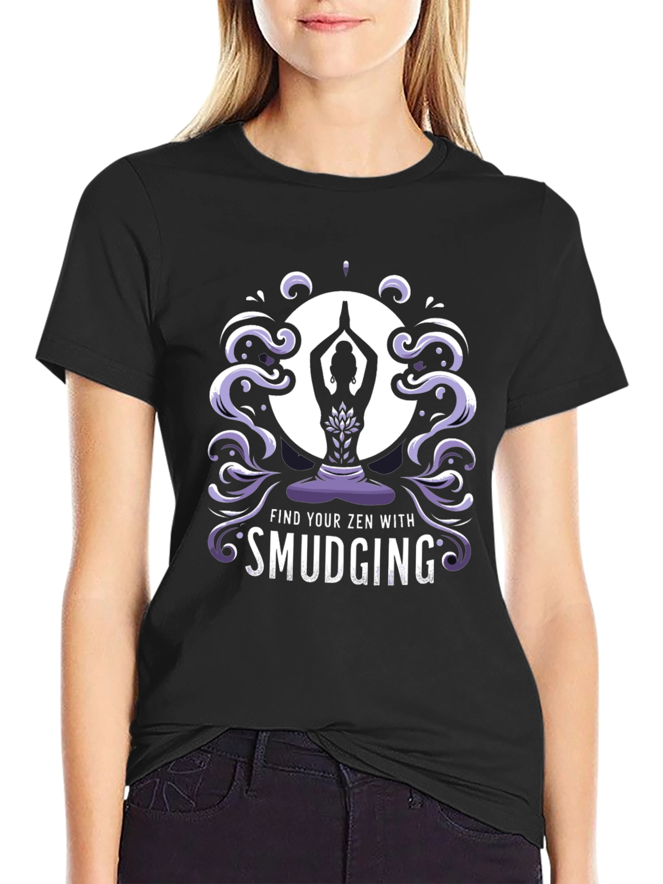 Zen Smudging Graphic Tee - Find Your Inner Peace