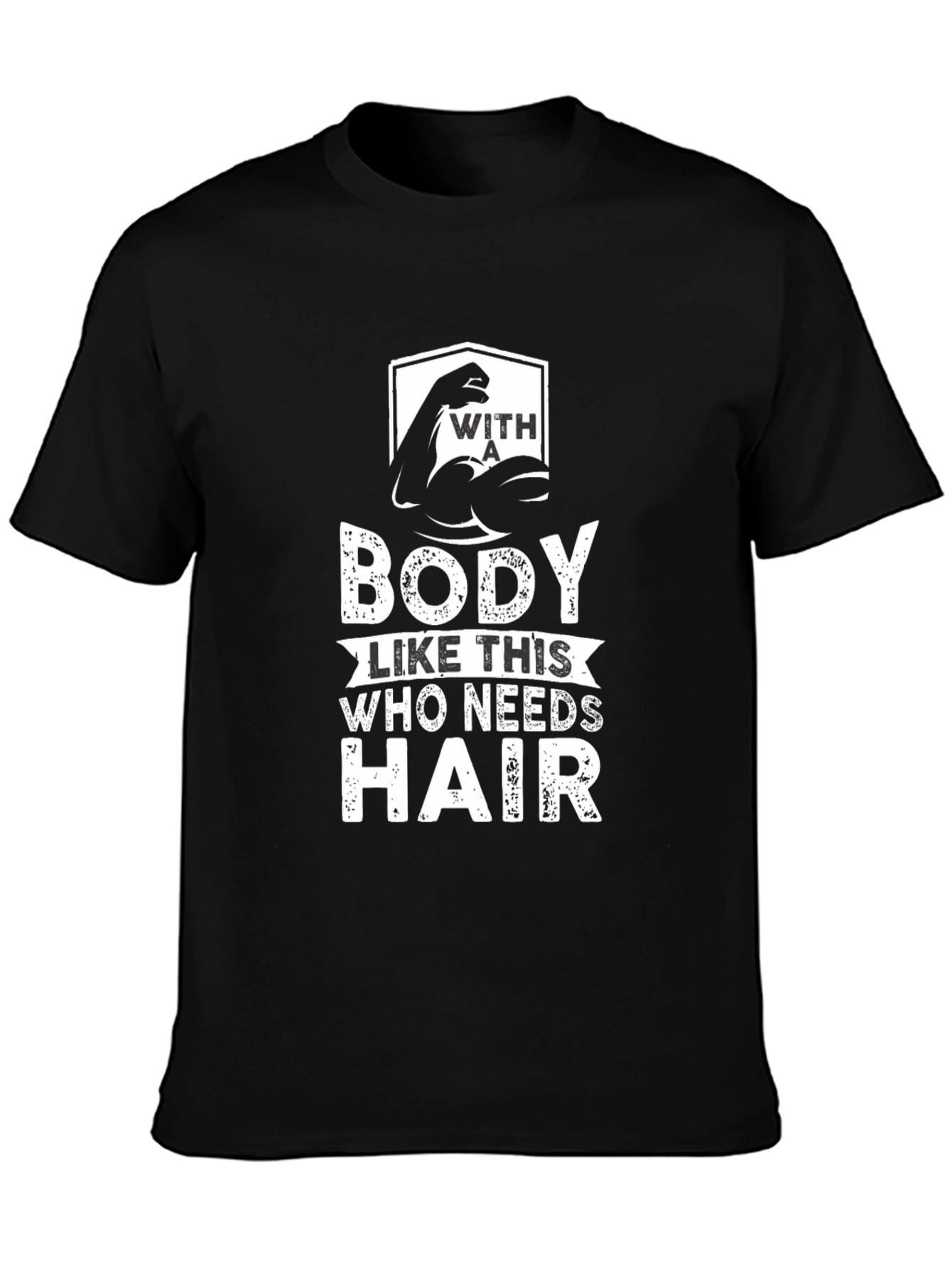 Funny Bald Bodybuilder T-Shirt