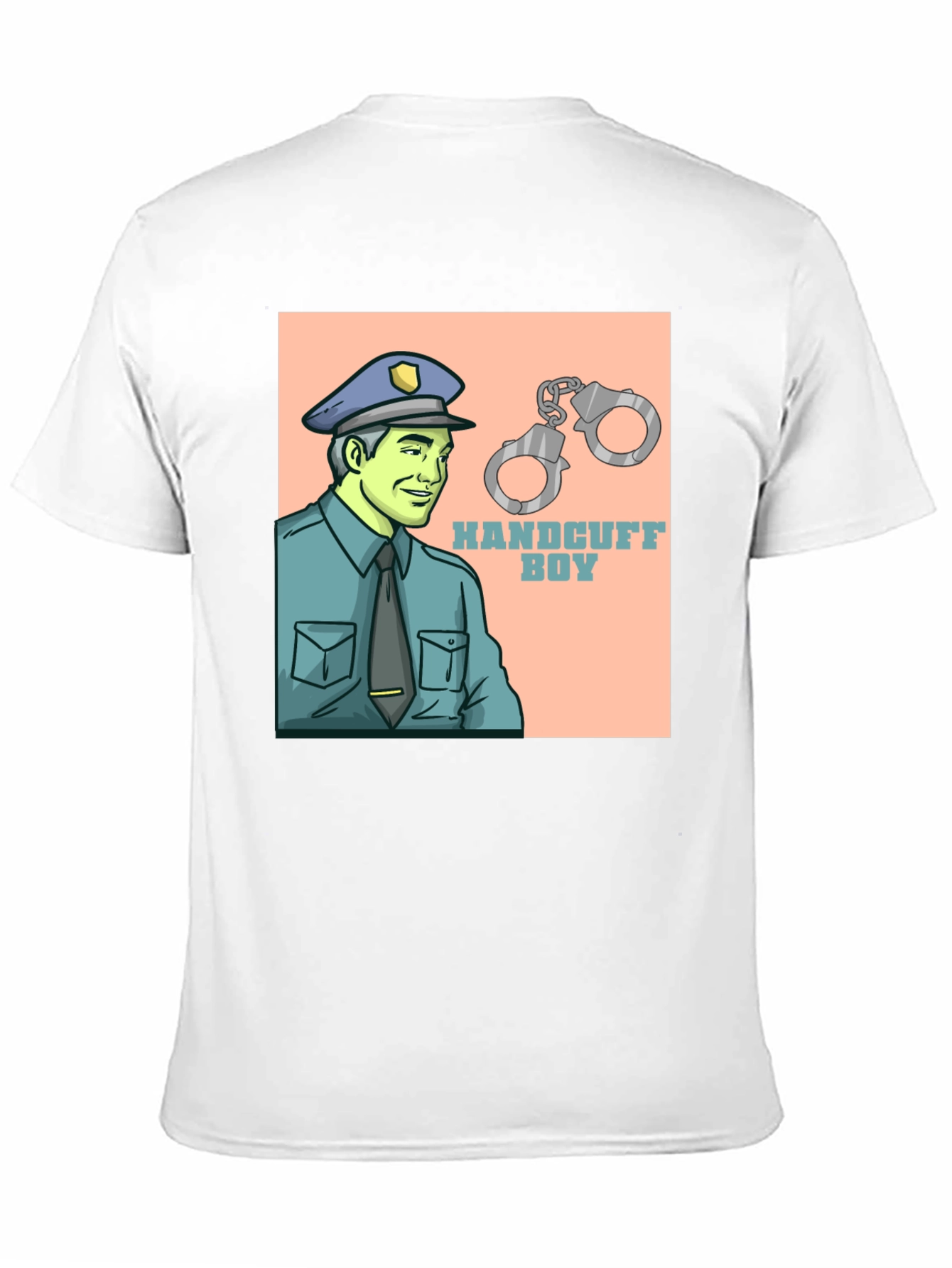 Handcuff Boy Graphic T-Shirt - Quirky Design