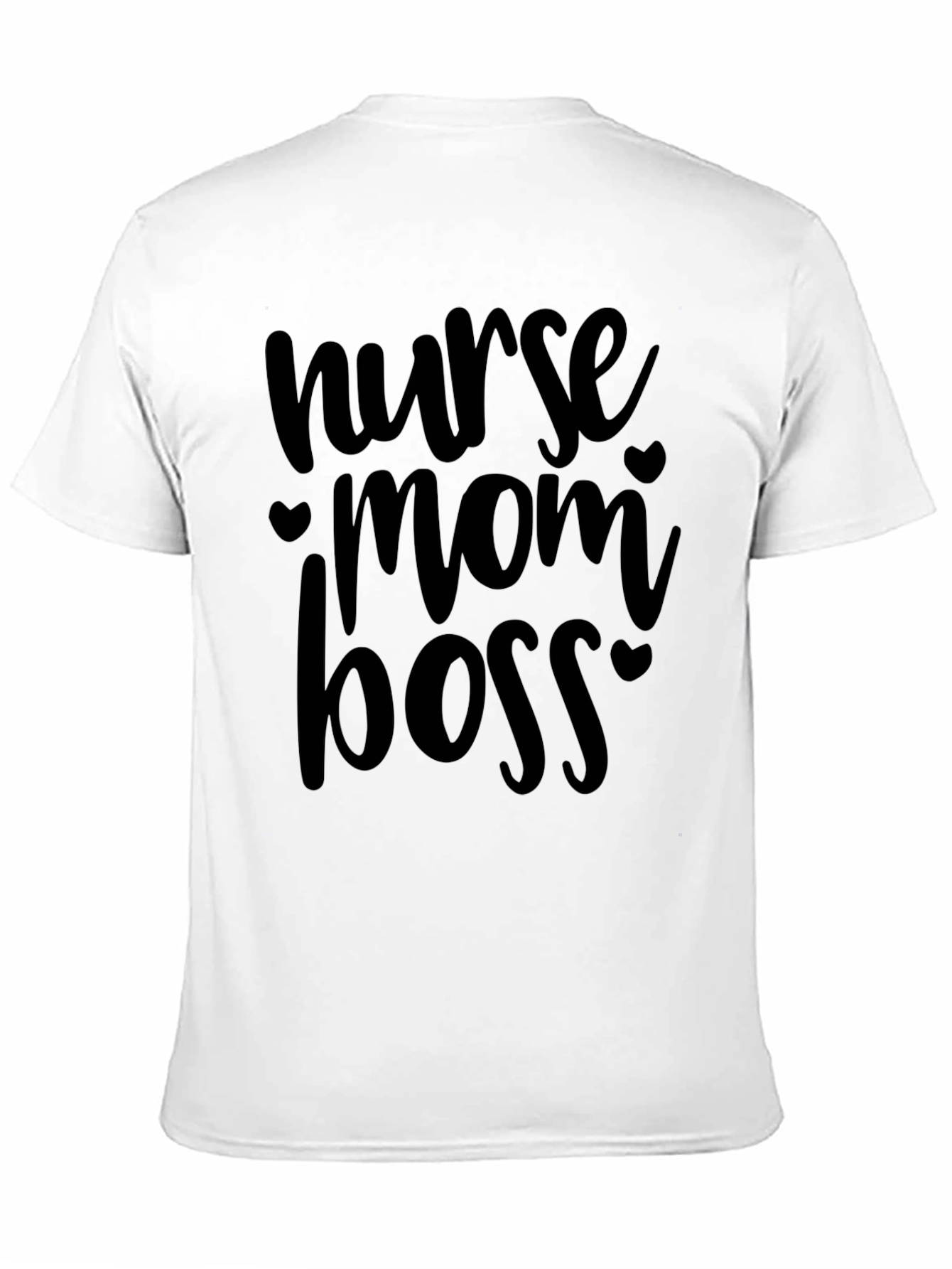 Nurse Mom Boss Graphic Tee - Black