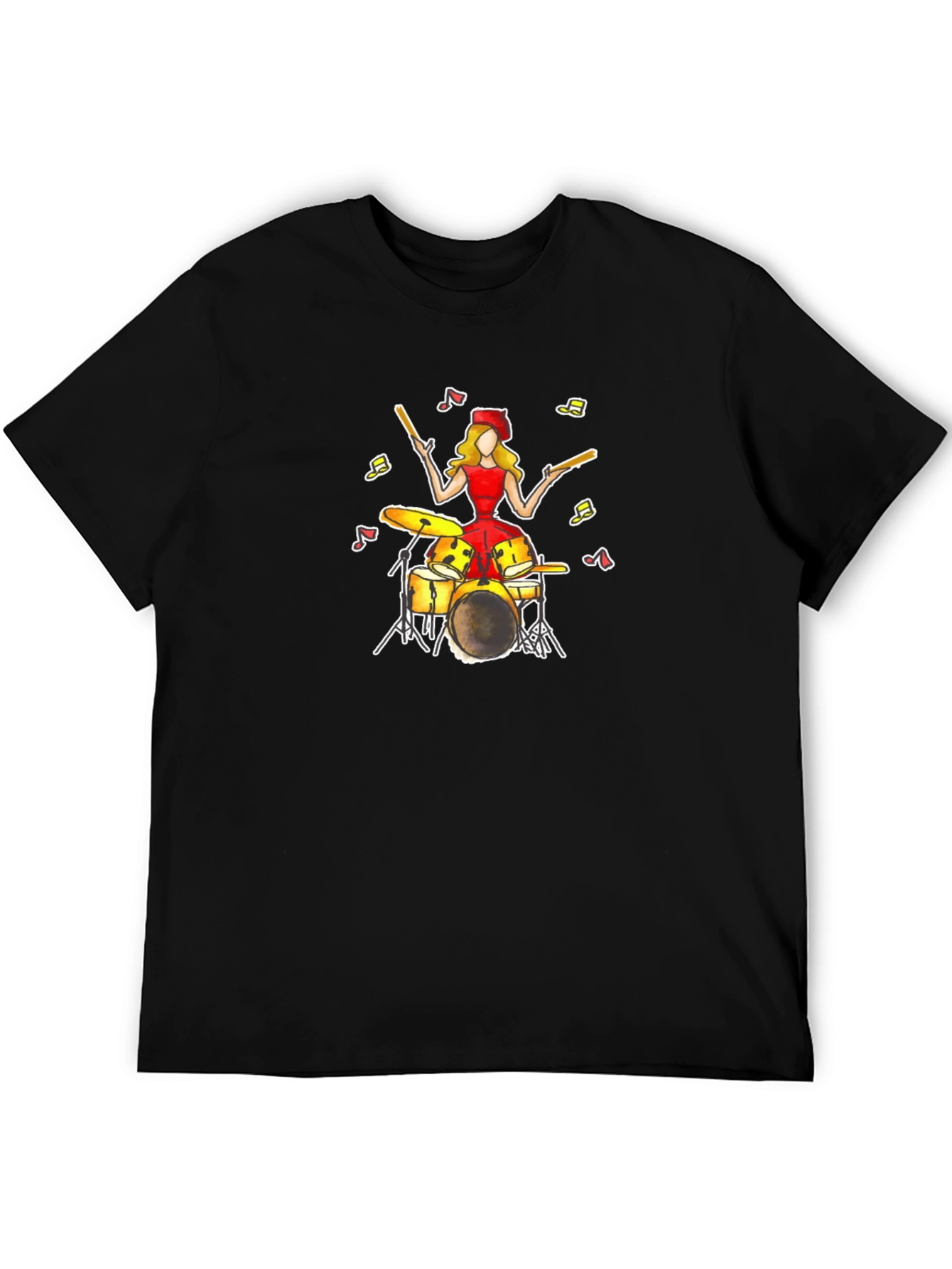 Drummer Girl T-Shirt - Unique Music Tee