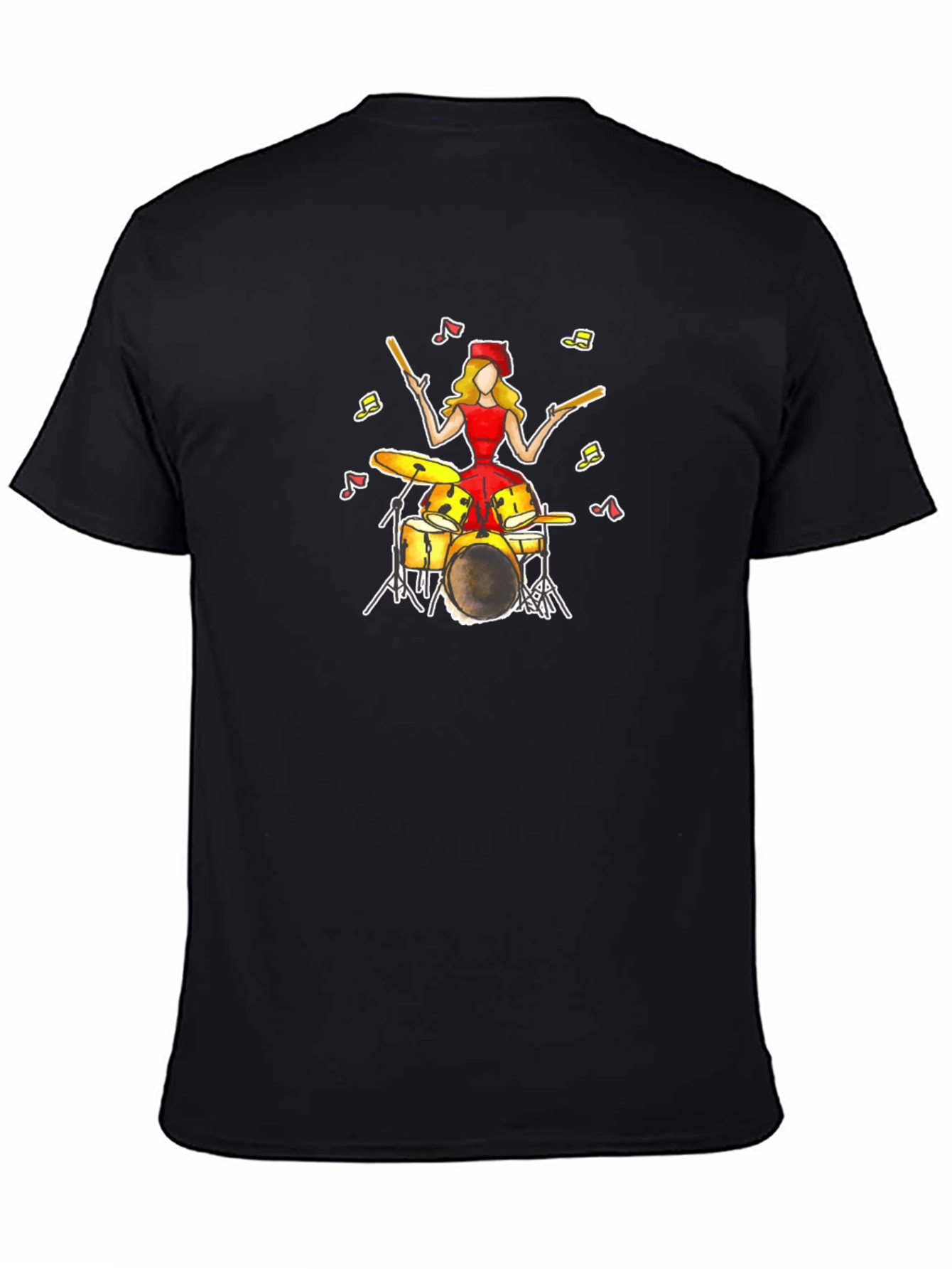 Drummer Girl T-Shirt - Unique Music Tee