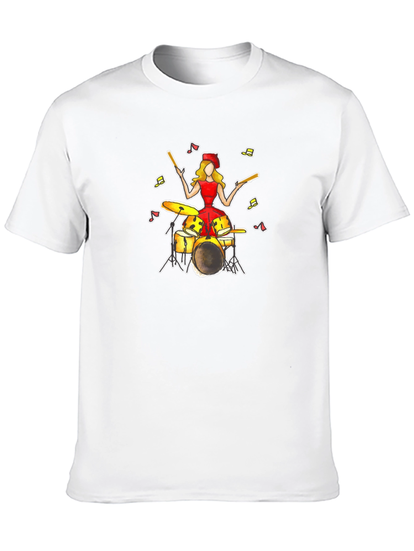 Drummer Girl T-Shirt - Unique Music Tee