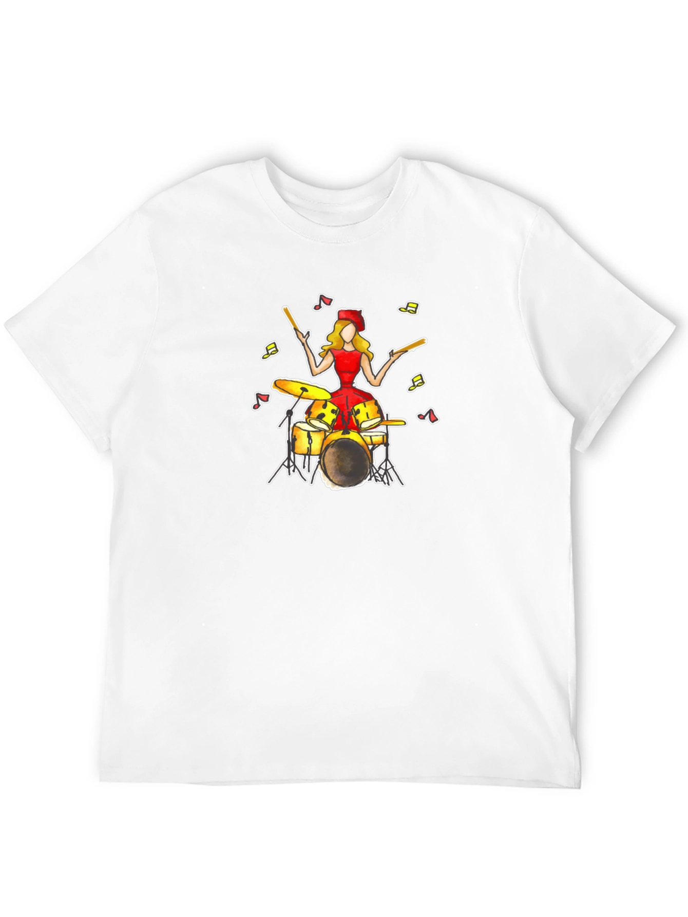 Drummer Girl T-Shirt - Unique Music Tee