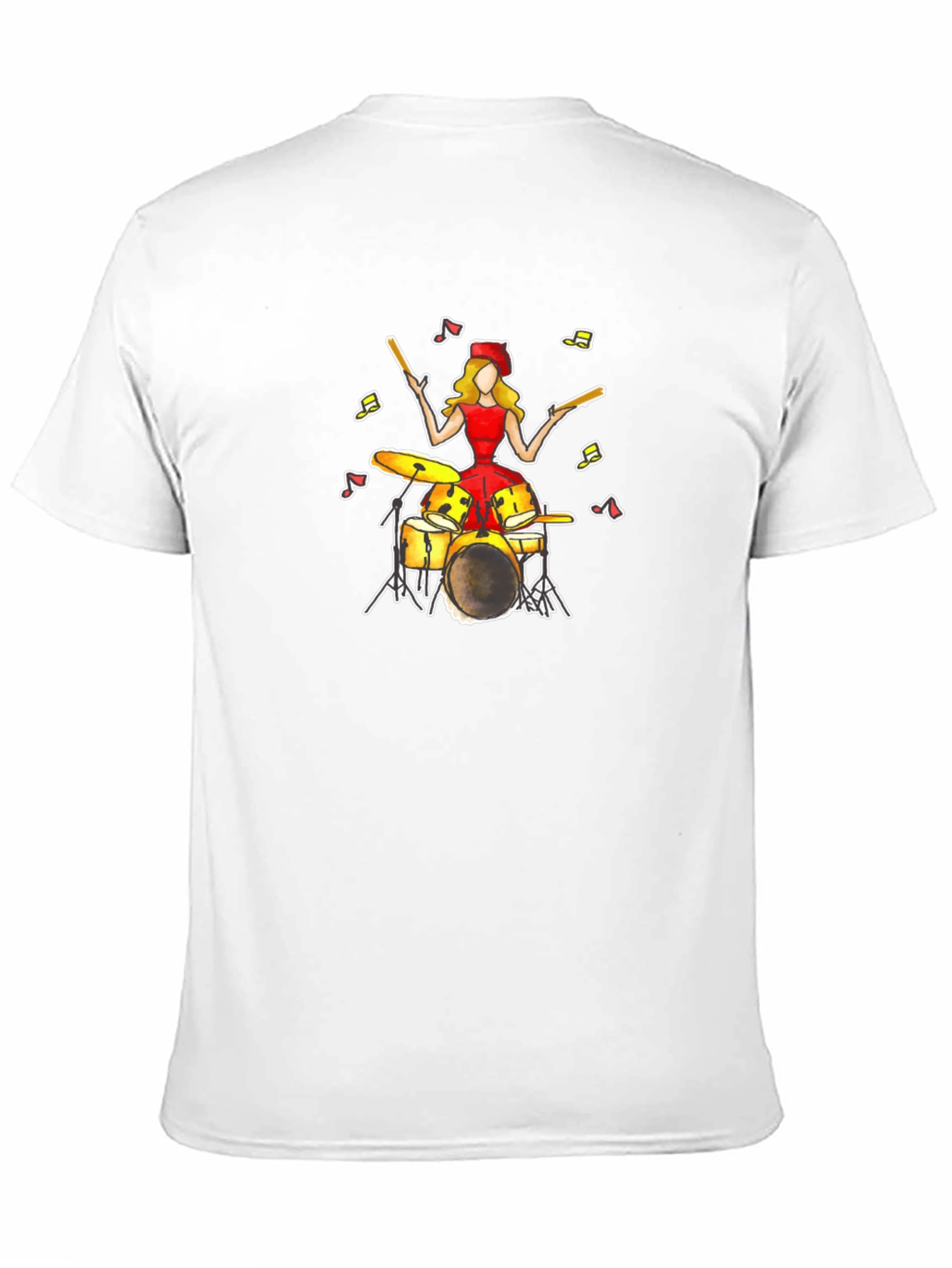 Drummer Girl T-Shirt - Unique Music Tee