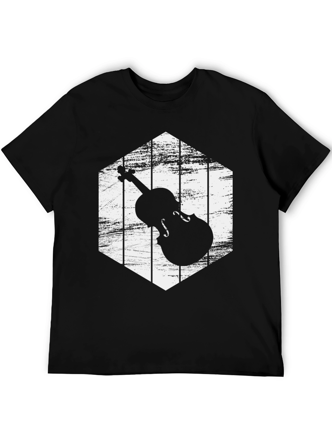 Violin Silhouette Graphic Tee