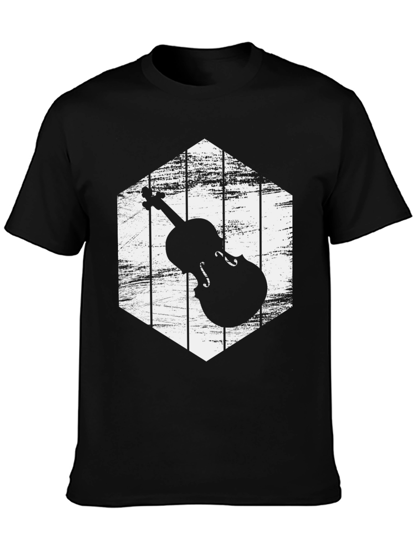 Violin Silhouette Graphic Tee