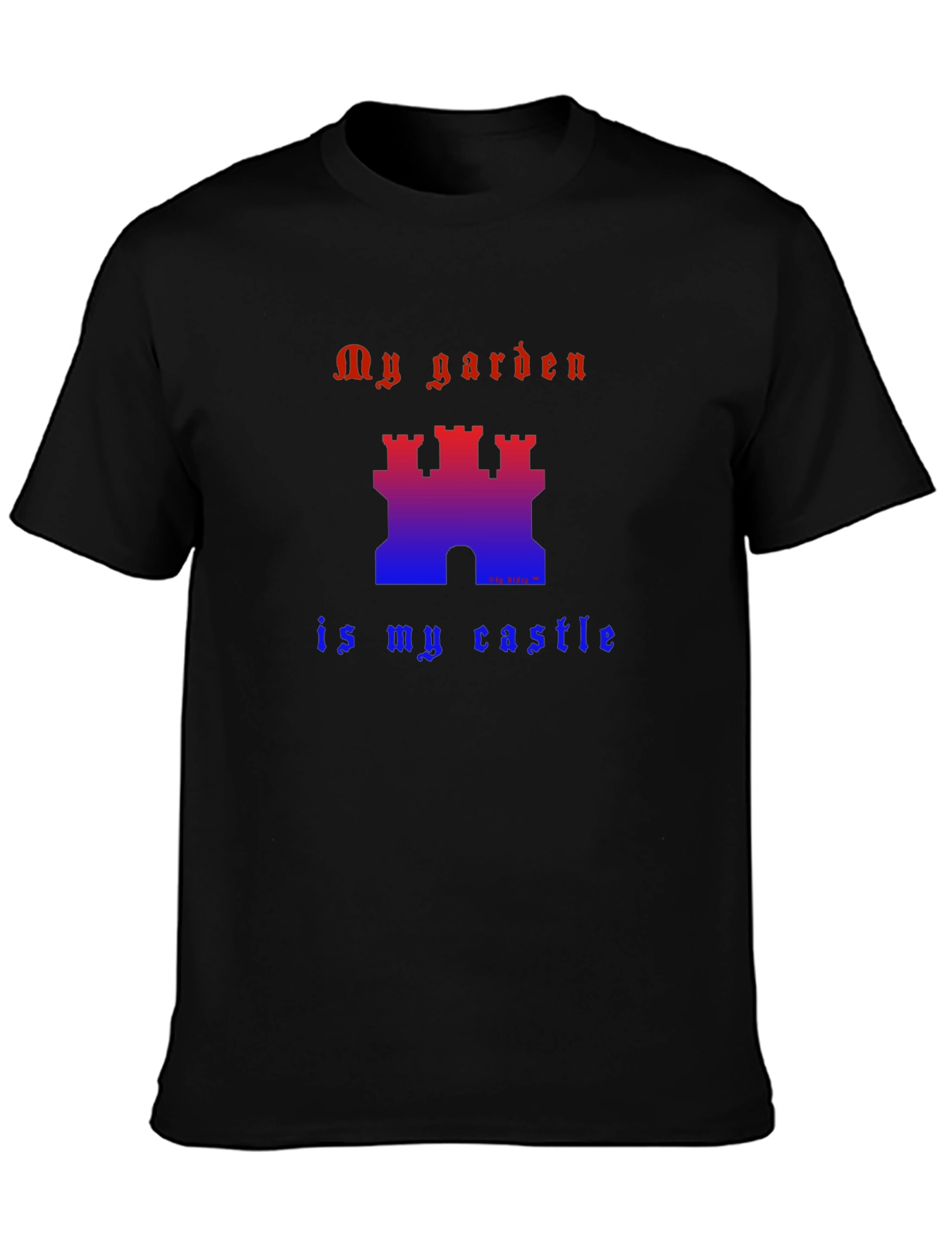 My Garden is My Castle Graphic Tee - Black