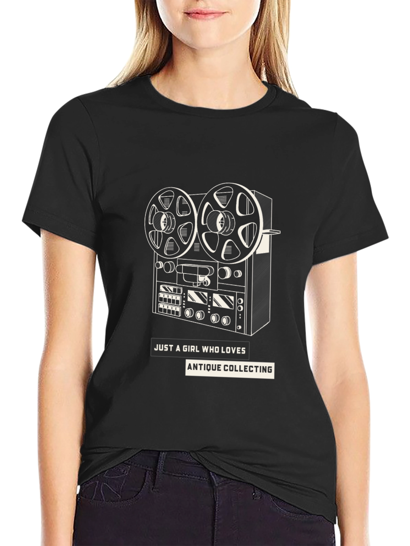 Antique Collecting Reel-to-Reel Graphic Tee