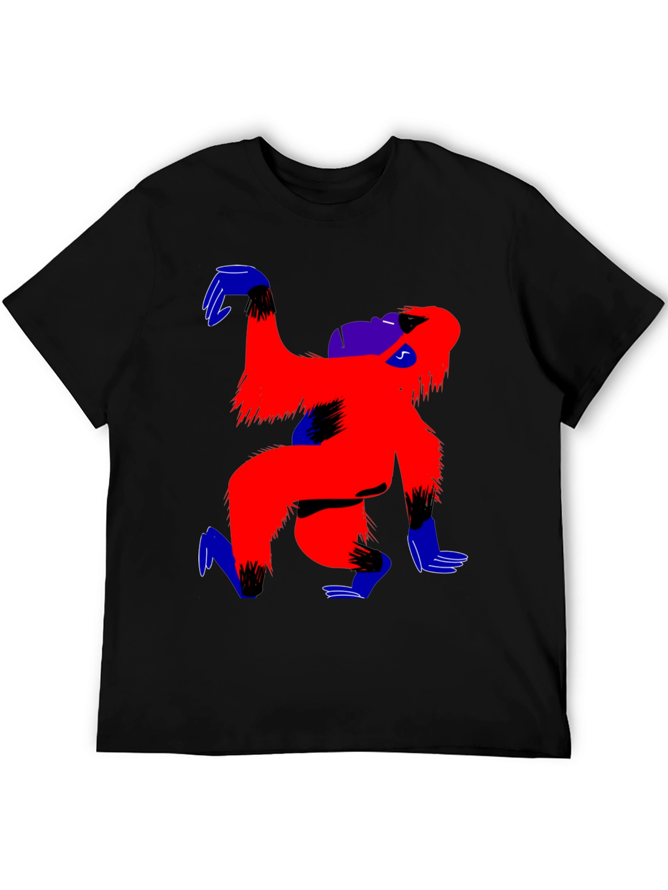 Funky Gorilla Graphic Tee - Cool Artistic Design