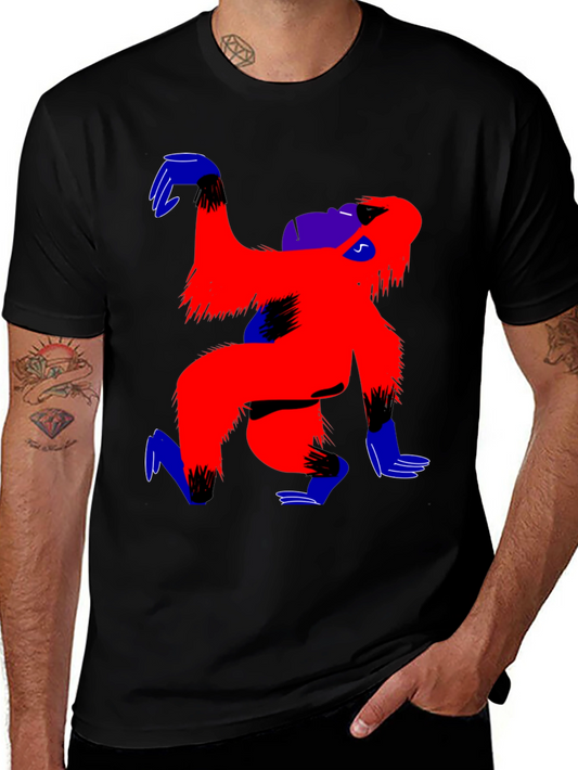 Funky Gorilla Graphic Tee - Cool Artistic Design