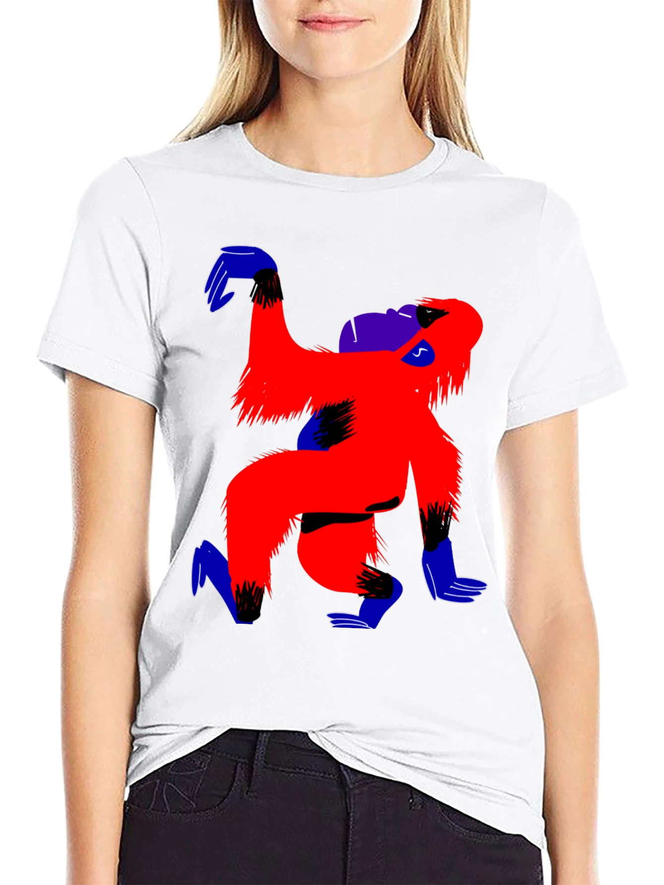 Funky Gorilla Graphic Tee - Cool Artistic Design
