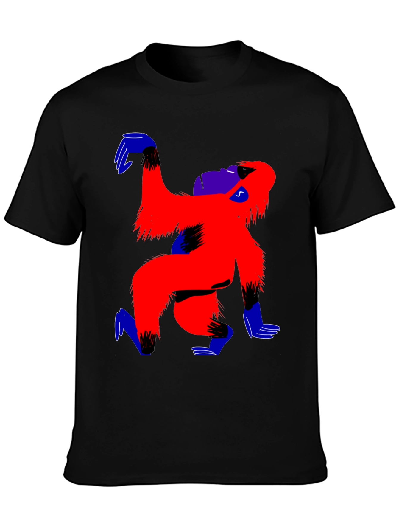 Funky Gorilla Graphic Tee - Cool Artistic Design