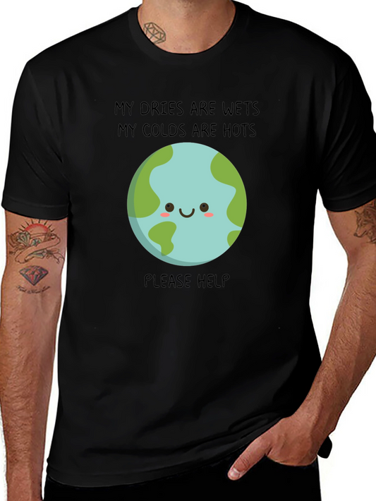 Earth Needs Help T-Shirt - Climate Change Awareness Tee