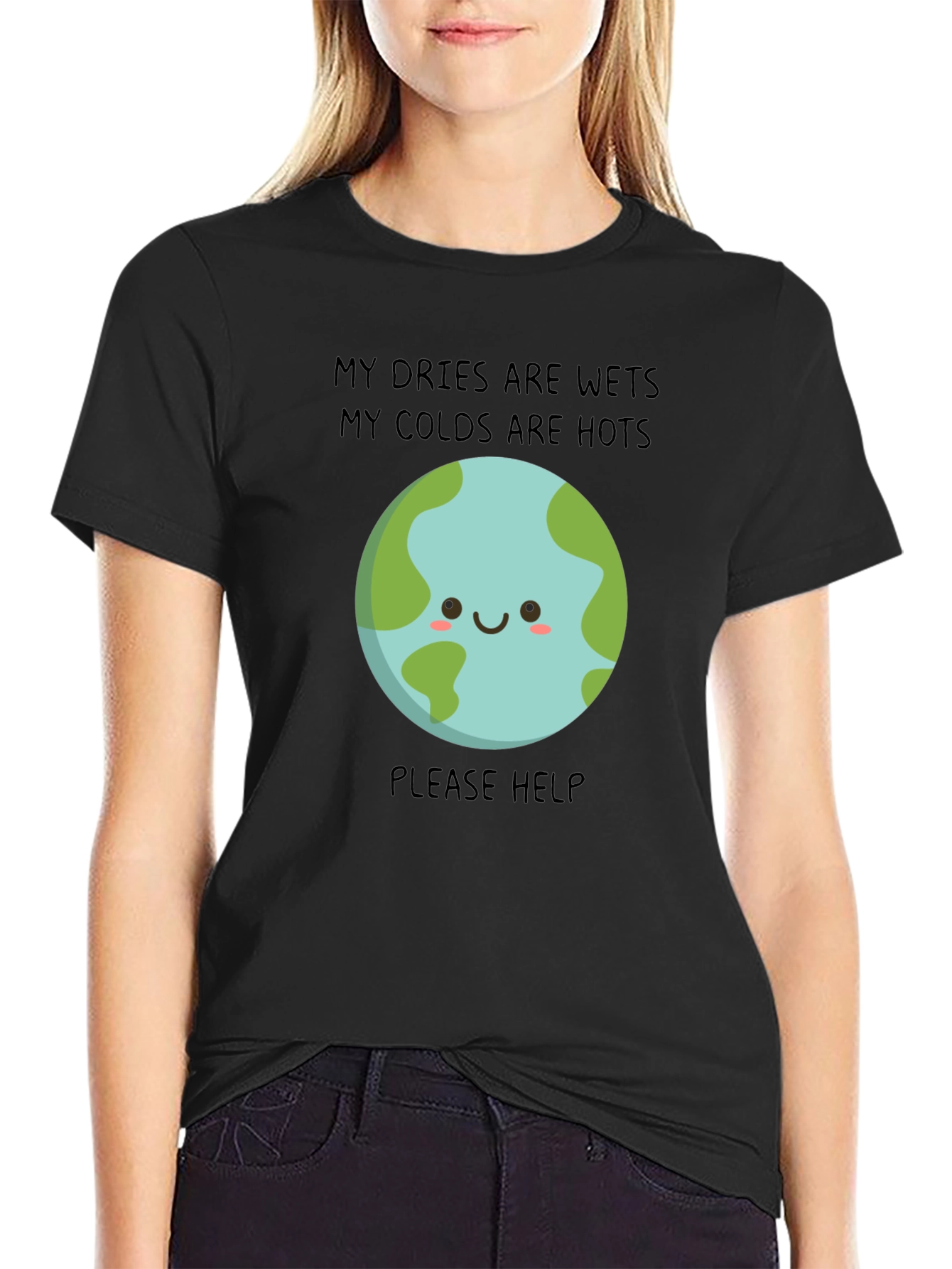 Earth Needs Help T-Shirt - Climate Change Awareness Tee