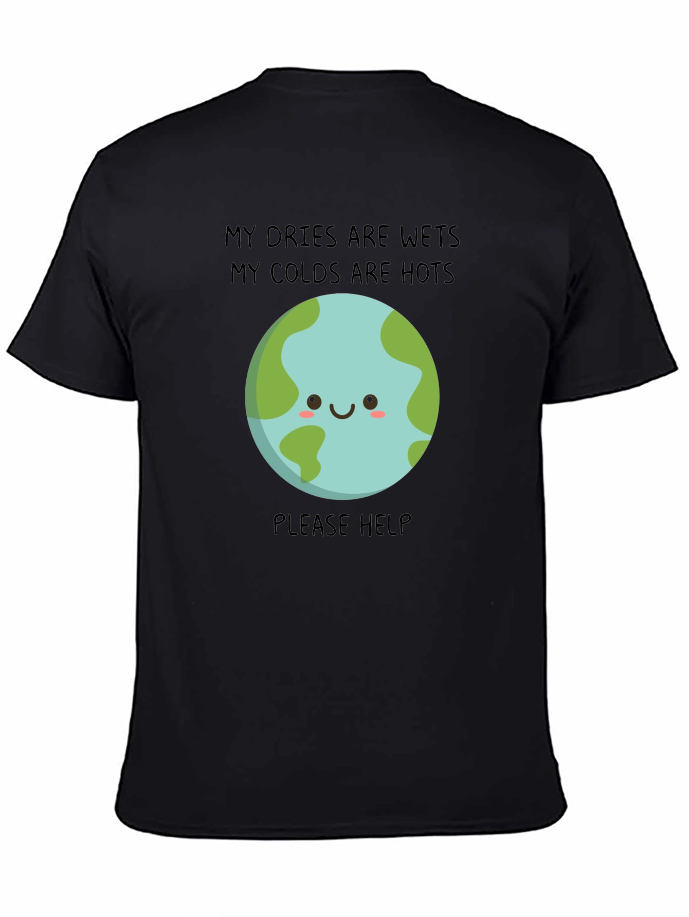 Earth Needs Help T-Shirt - Climate Change Awareness Tee