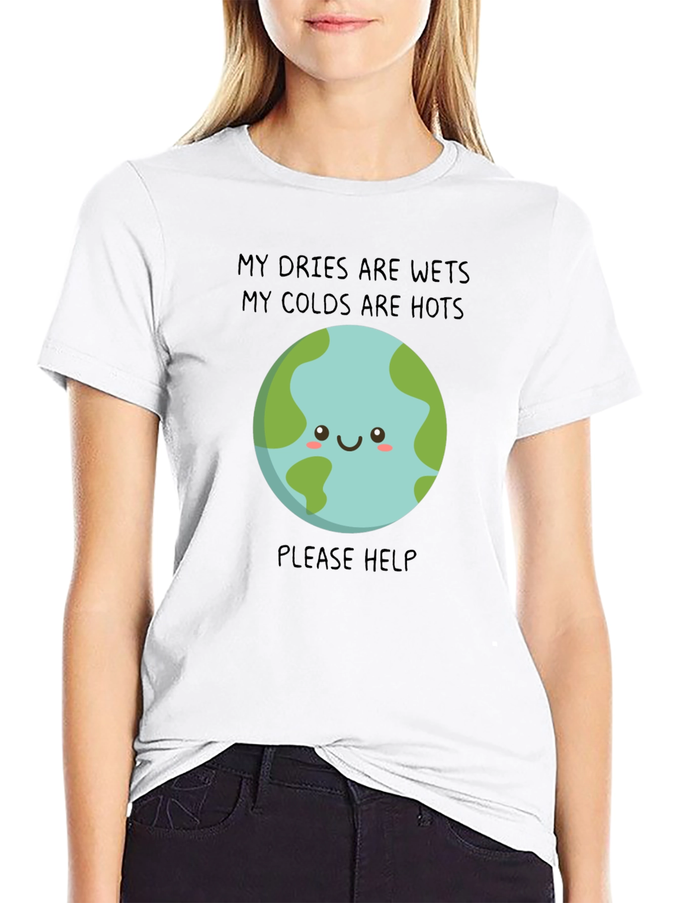 Earth Needs Help T-Shirt - Climate Change Awareness Tee