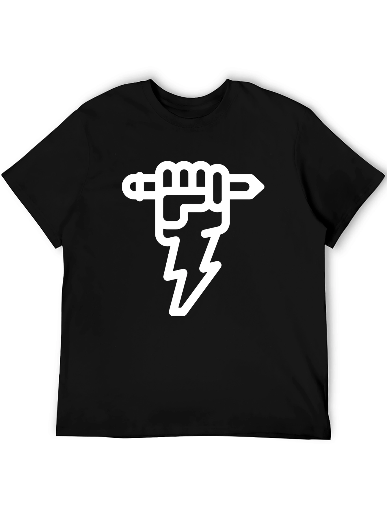 Pencil Power Fist Black T-Shirt - Artistic Activism