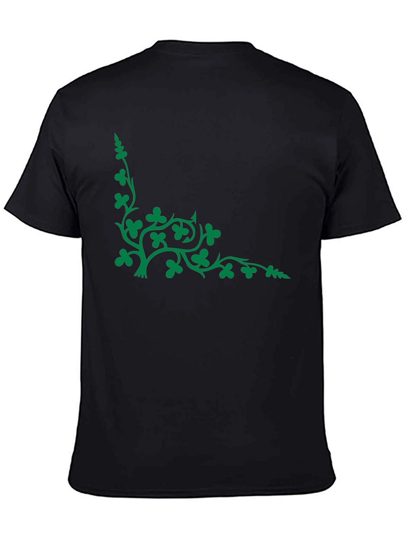 Shamrock Vine Graphic Tee - Black