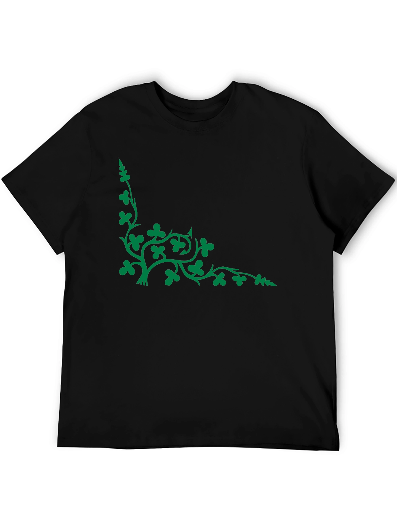 Shamrock Vine Graphic Tee - Black