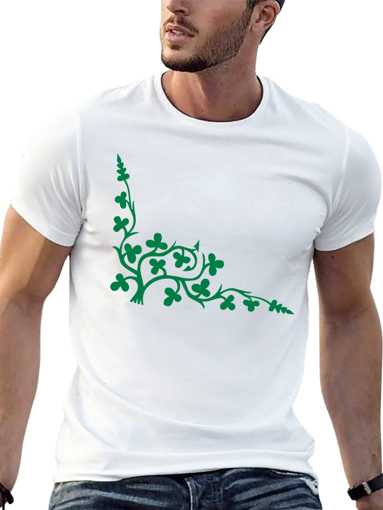 Shamrock Vine Graphic Tee - Black