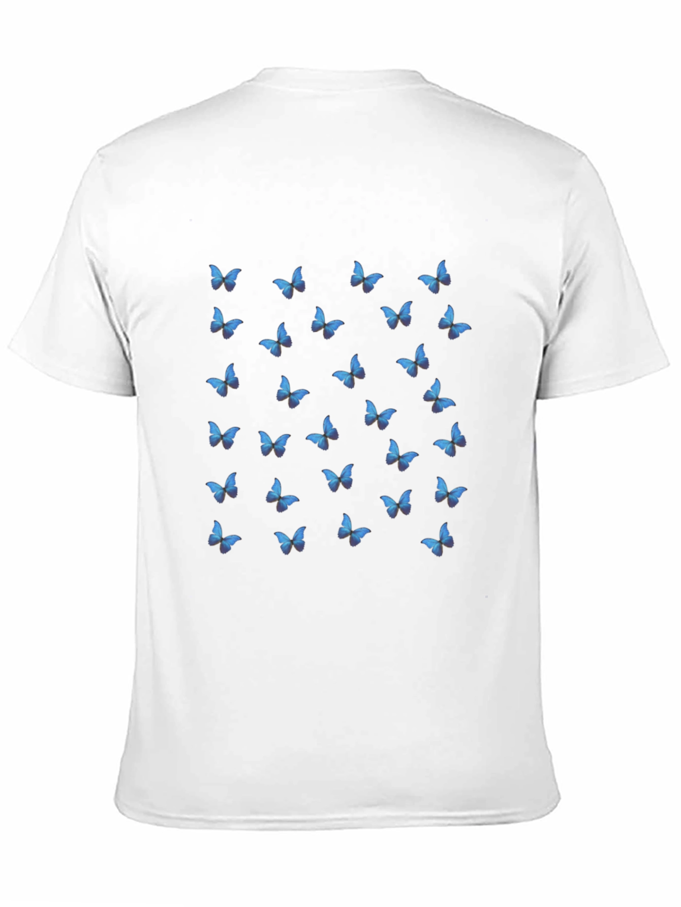 Butterfly Print Black T-Shirt for Men