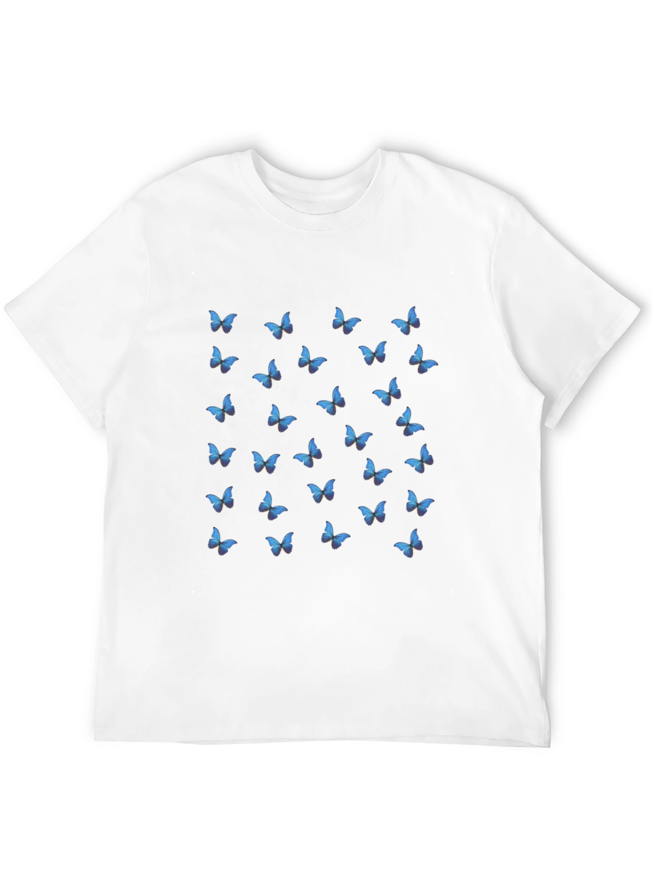 Butterfly Print Black T-Shirt for Men